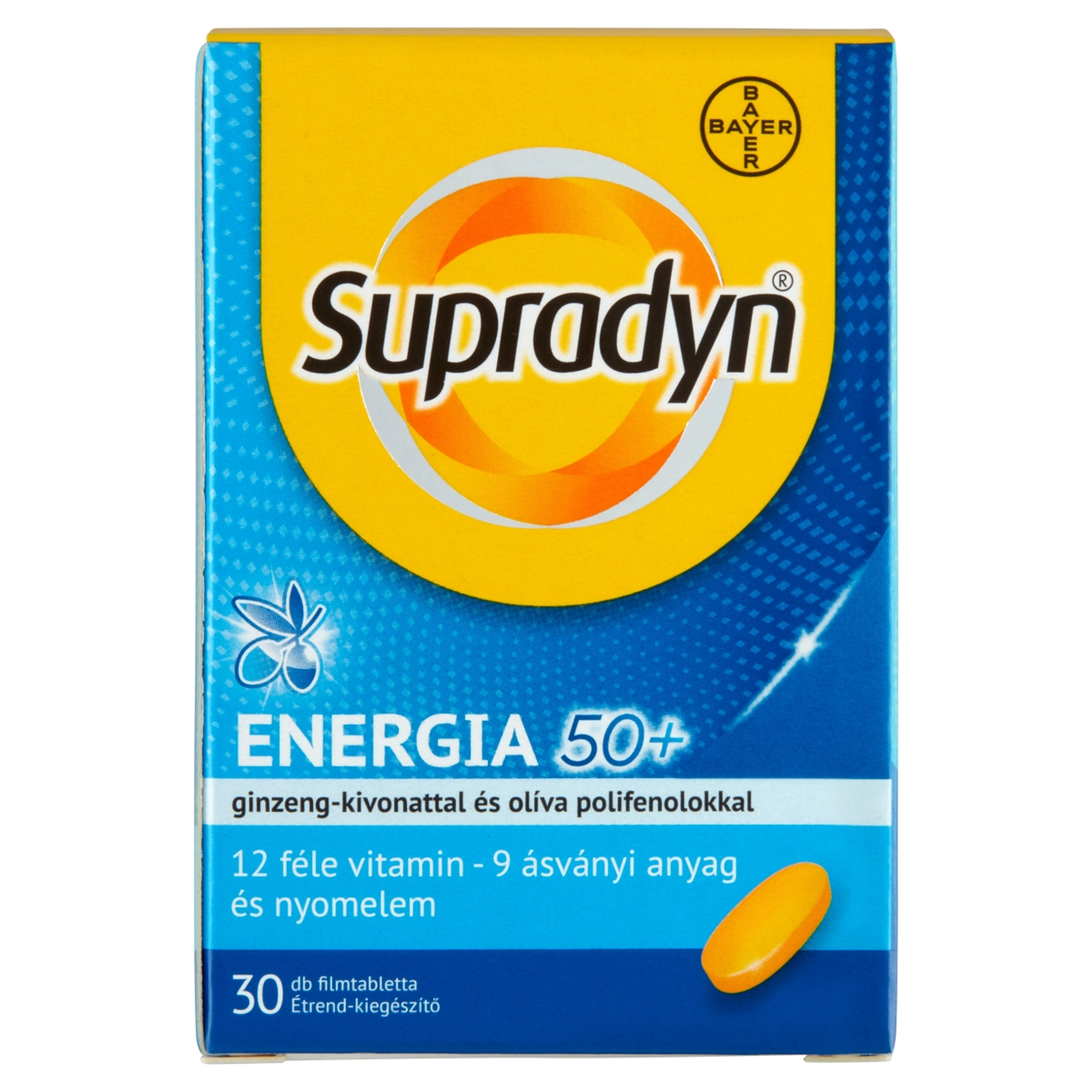Supradyn Energia 50+ filmtabletta - 30 db