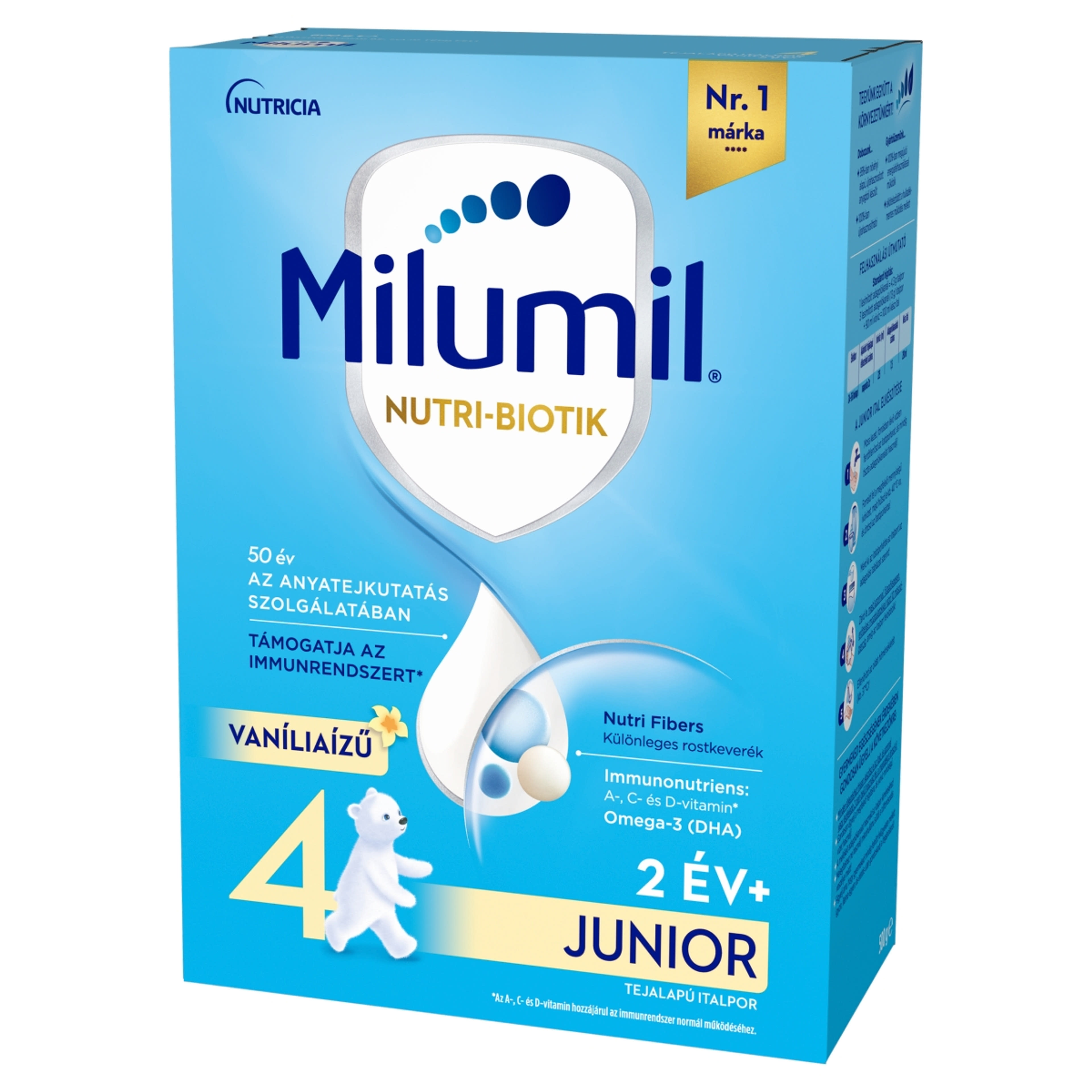 Milumil 4 Junior ital vaníliaízű 2 éves kortól - 500 g-2