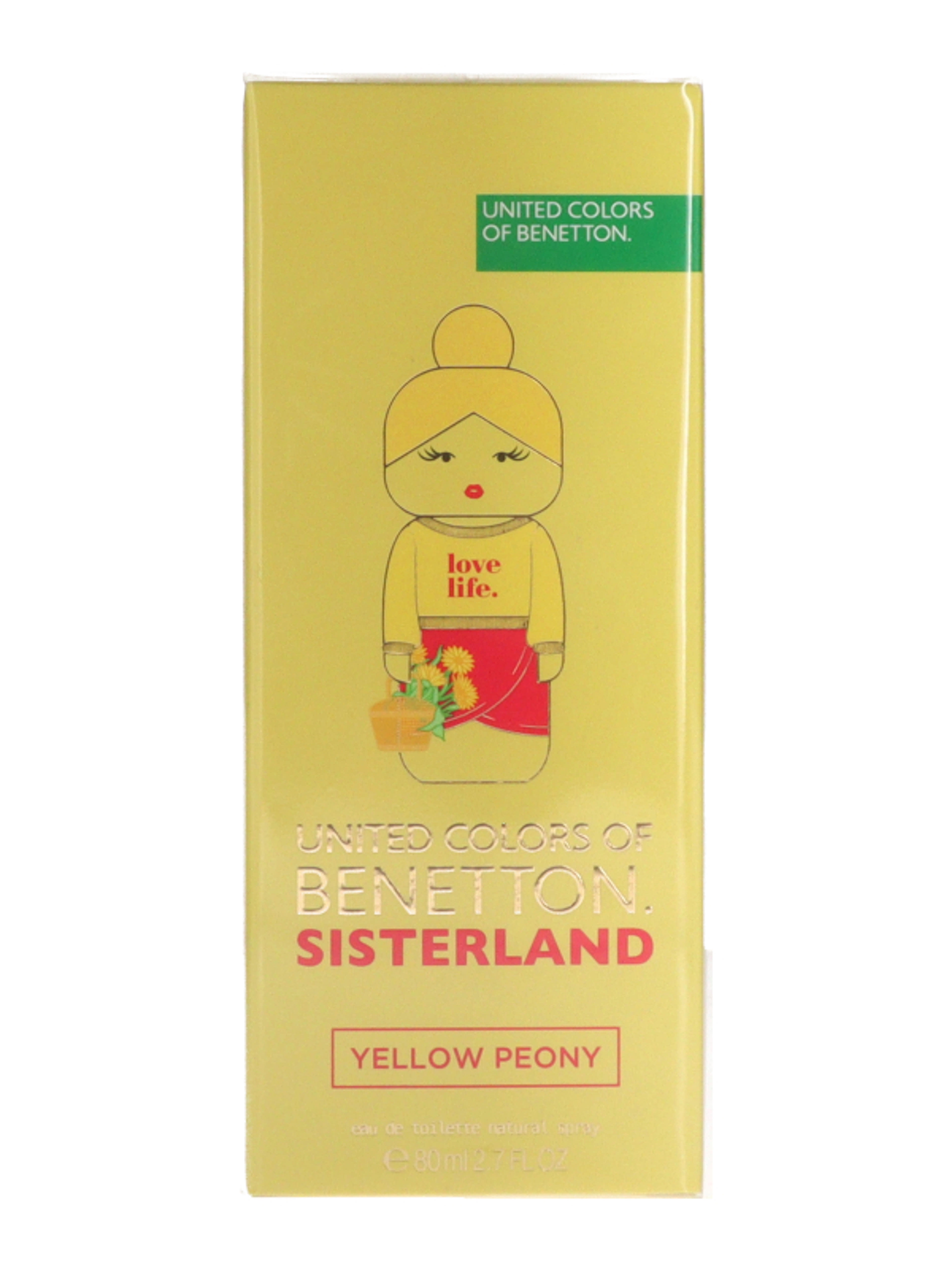 Benetton Sisterland Yellow Peony női Eau de Toilette - 80 ml