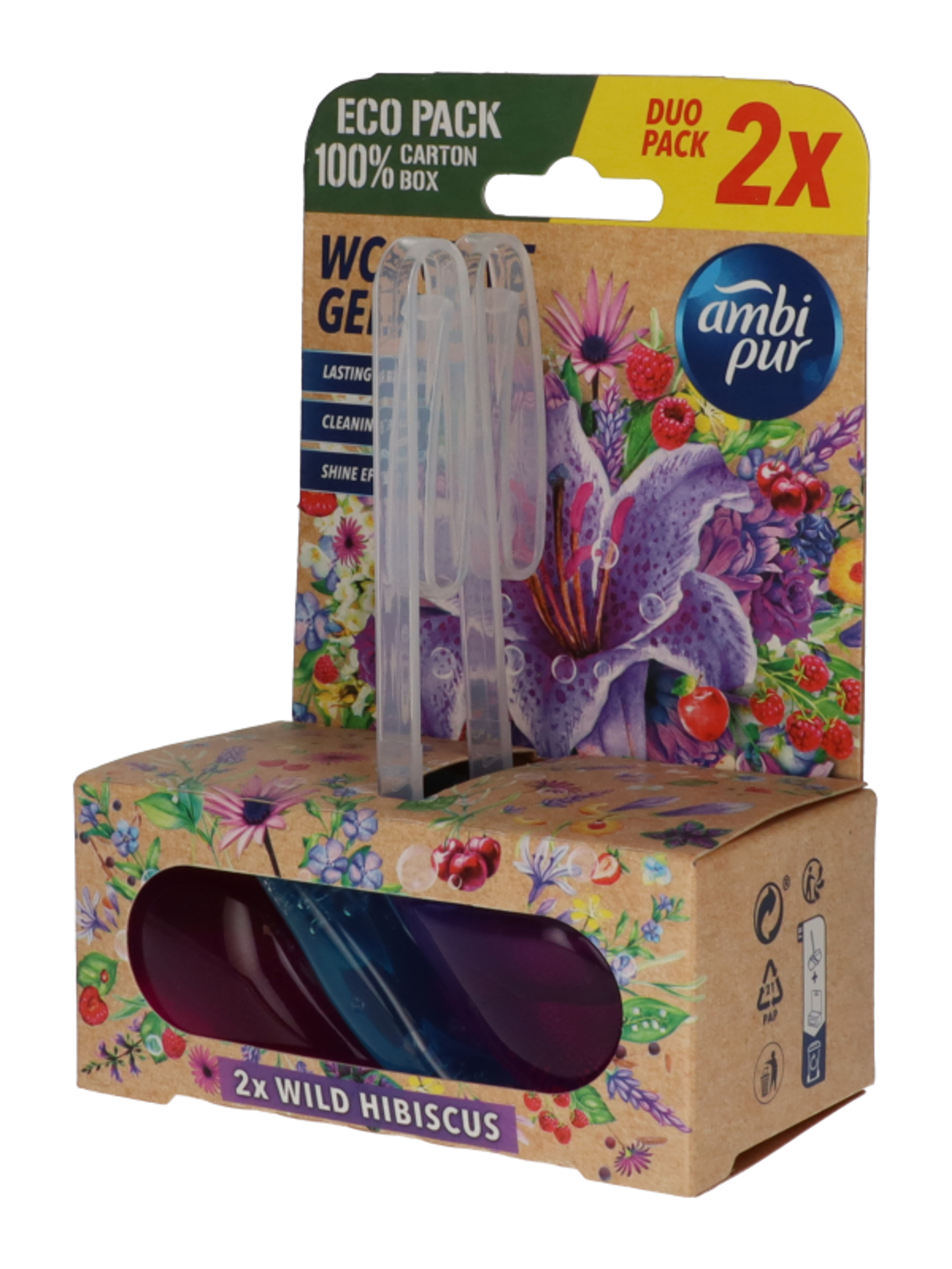 Ambi Pur Wild Hibiskus aktív WC illatosító 2x45g - 90 g-2