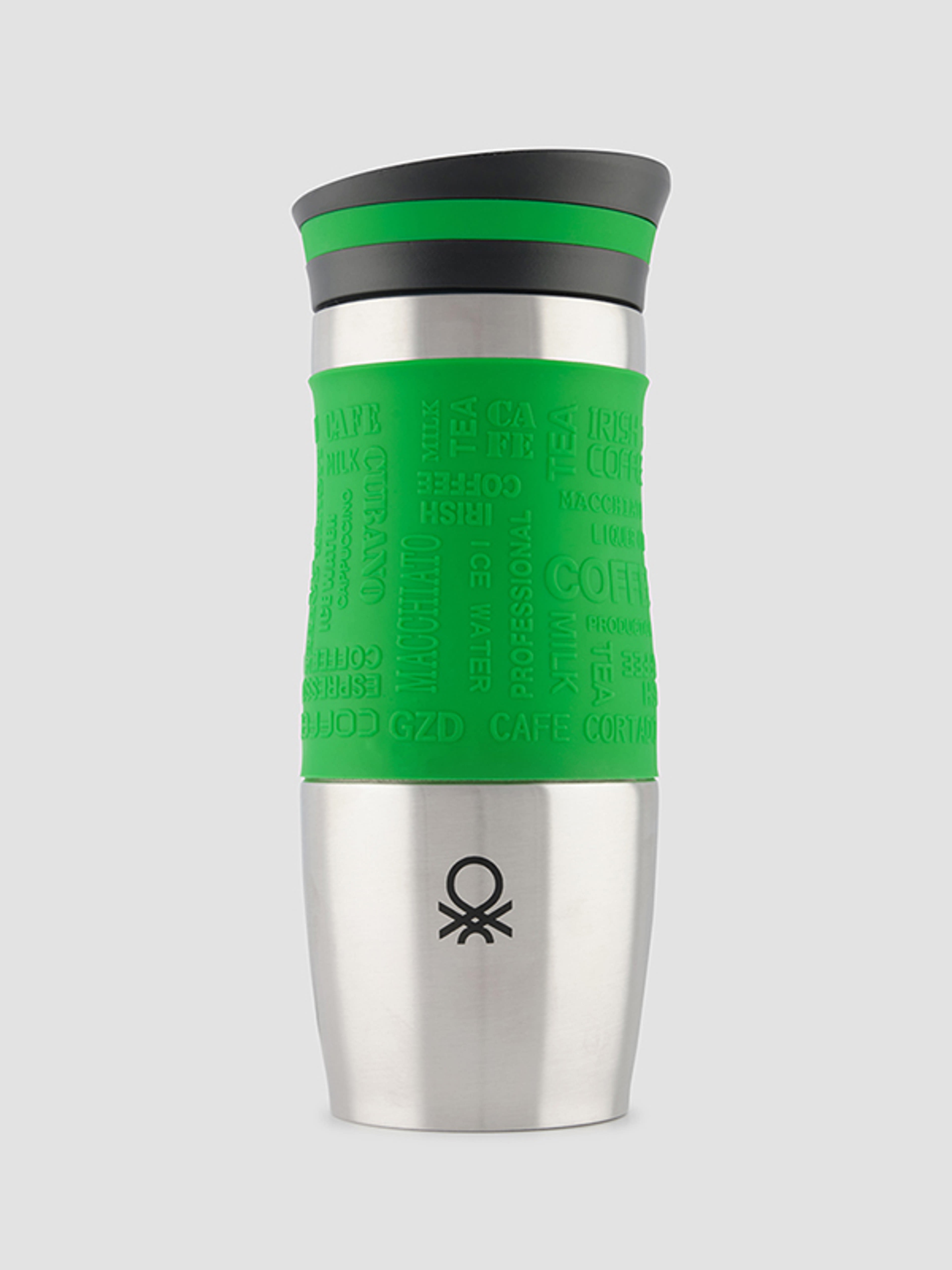 Benetton dupla falú thermos, zöld 400 ml - 1 db