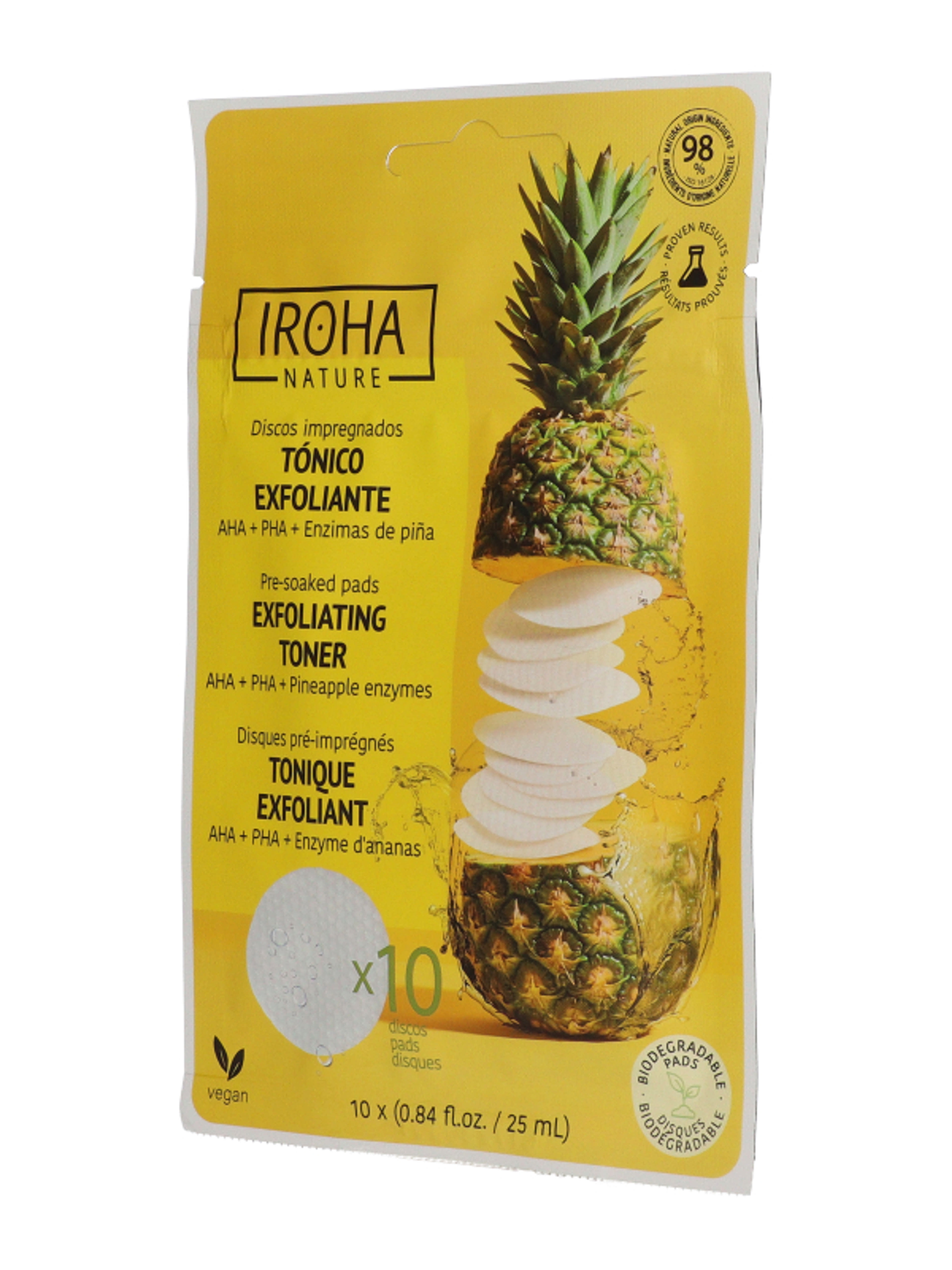 Iroha Nature hámlasztó, tonizáló korong ananász enzimmel - 10 db-2