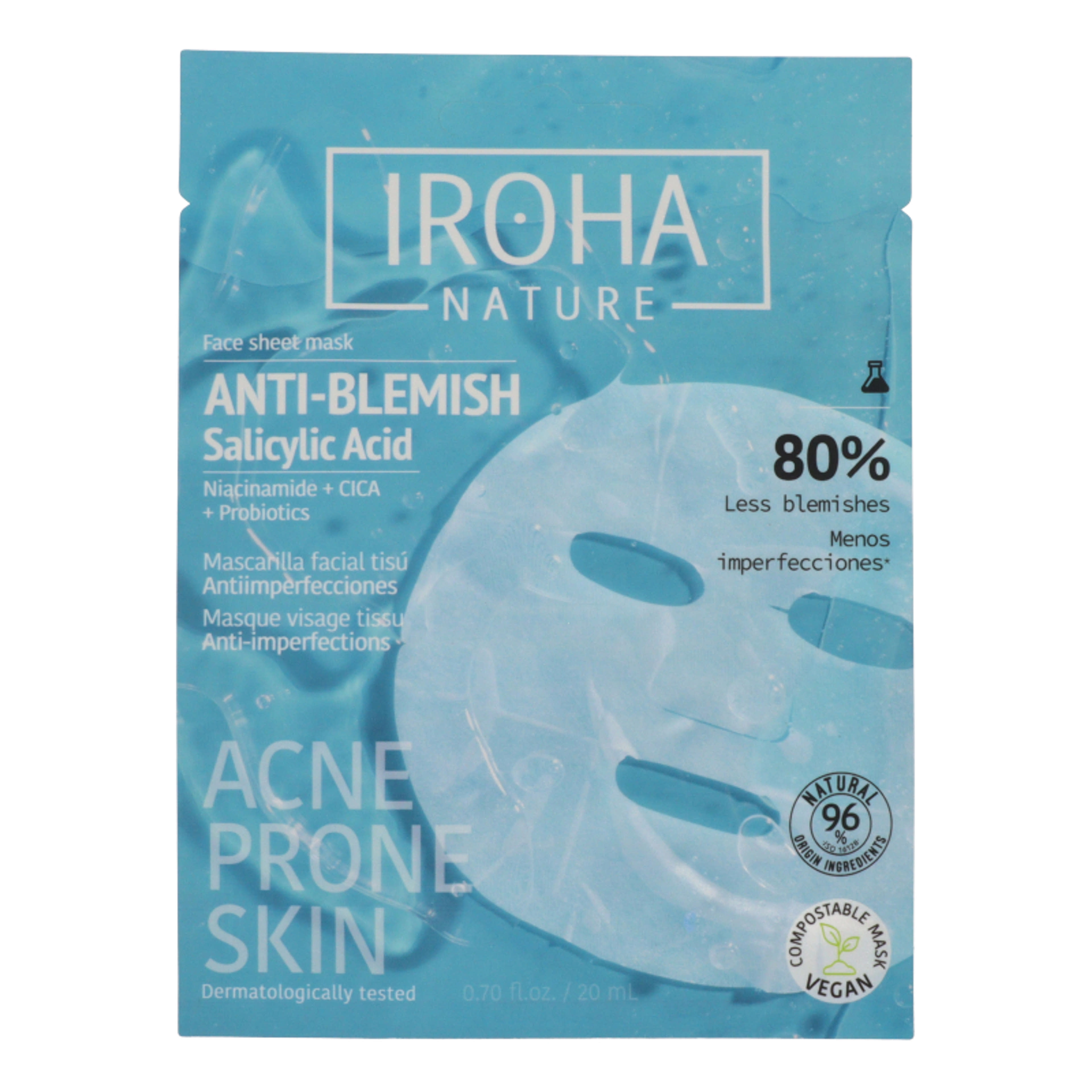 Iroha Anti-Blemish fátyolmaszk - 30 g-1