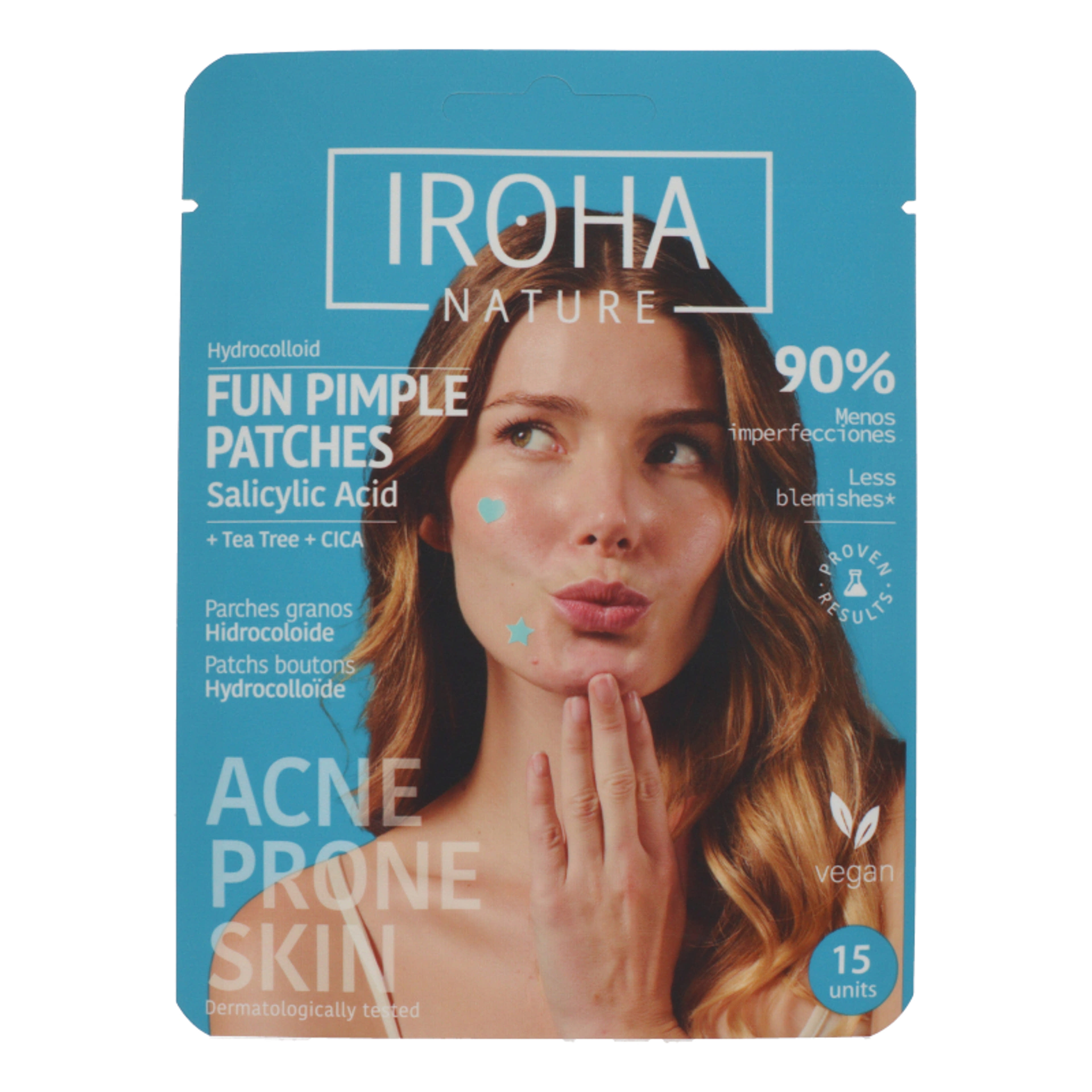 Iroha Nature Fun Pimple Patches pattanástapasz - 10 g-1