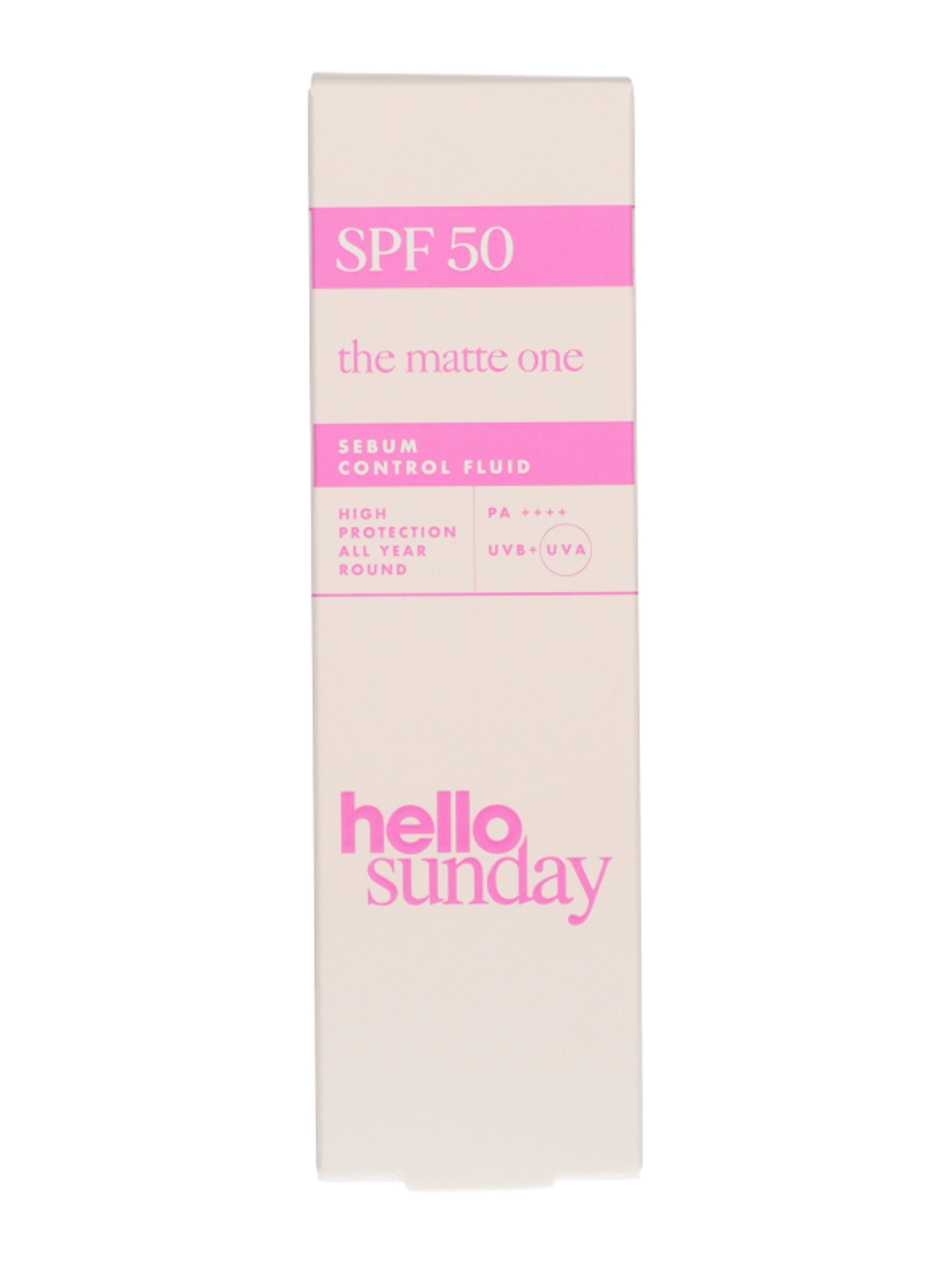 Hello Sunday faggyúszabályozó fényvédő arcra SPF50 - 50 ml