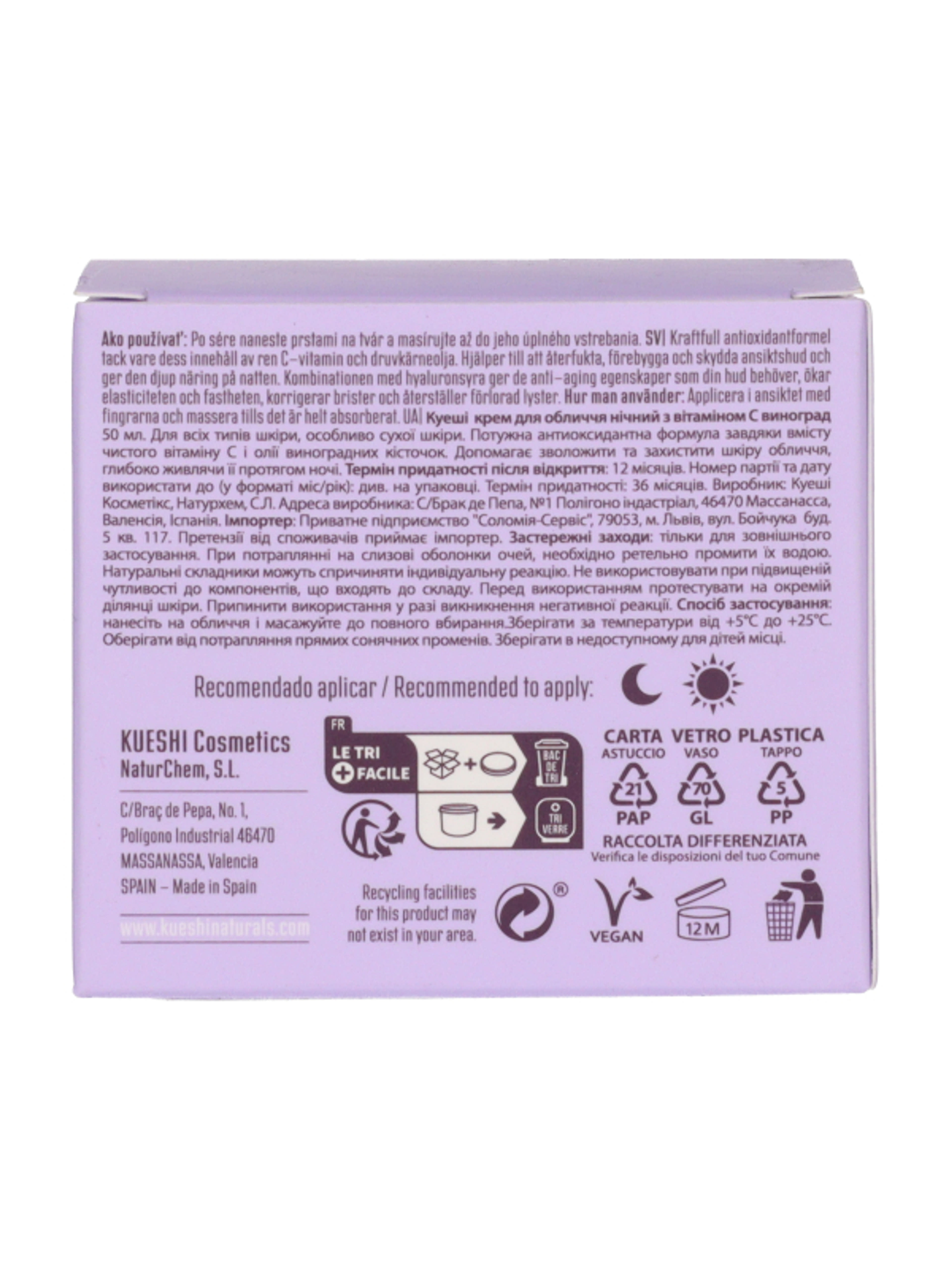 Kueshi Naturals éjszakai arckrém C vitaminnal - 50 ml-4