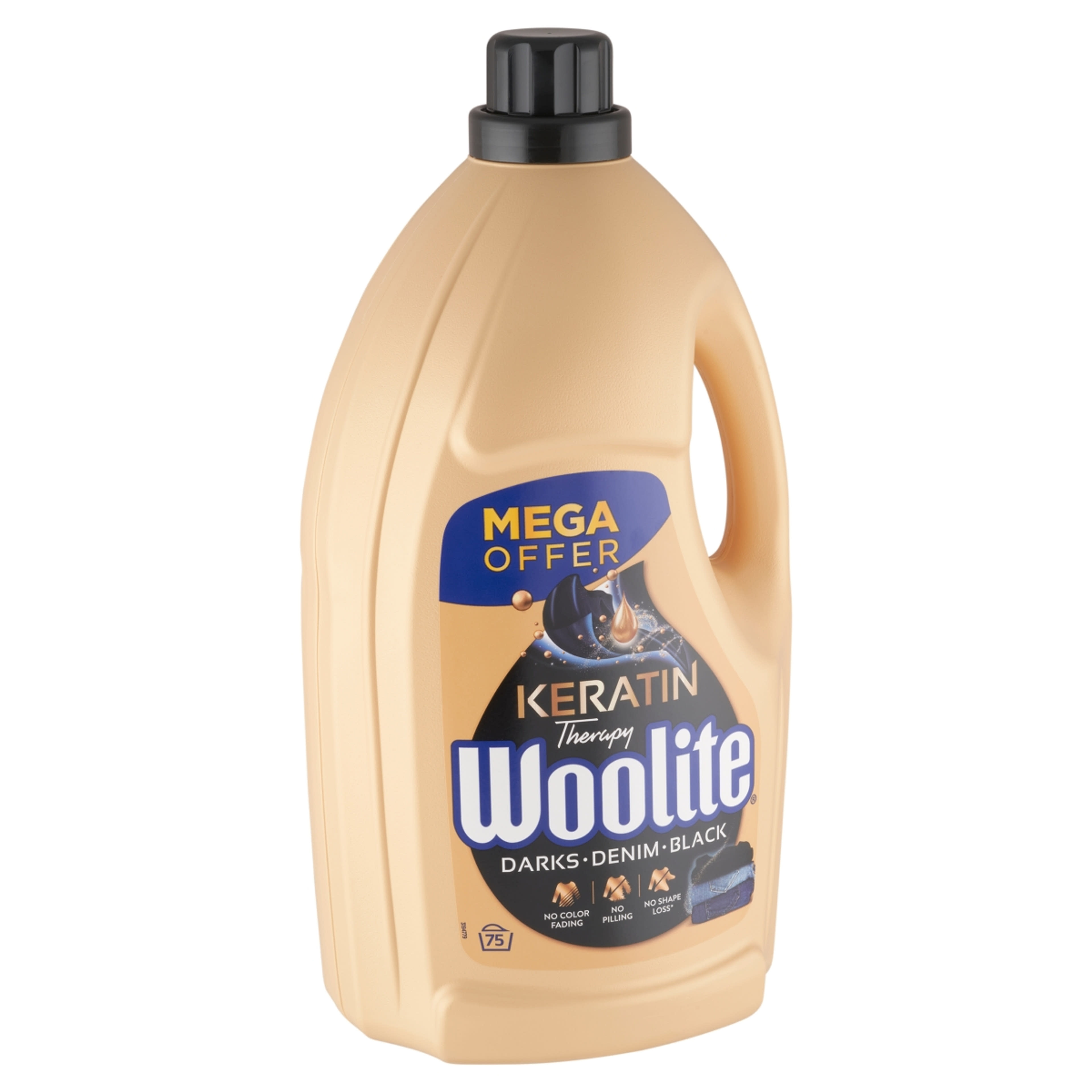 Woolite Keratin Therapy folyékony mosószer keratinnal sötét ruhákhoz 75 mosás - 4500 ml-2