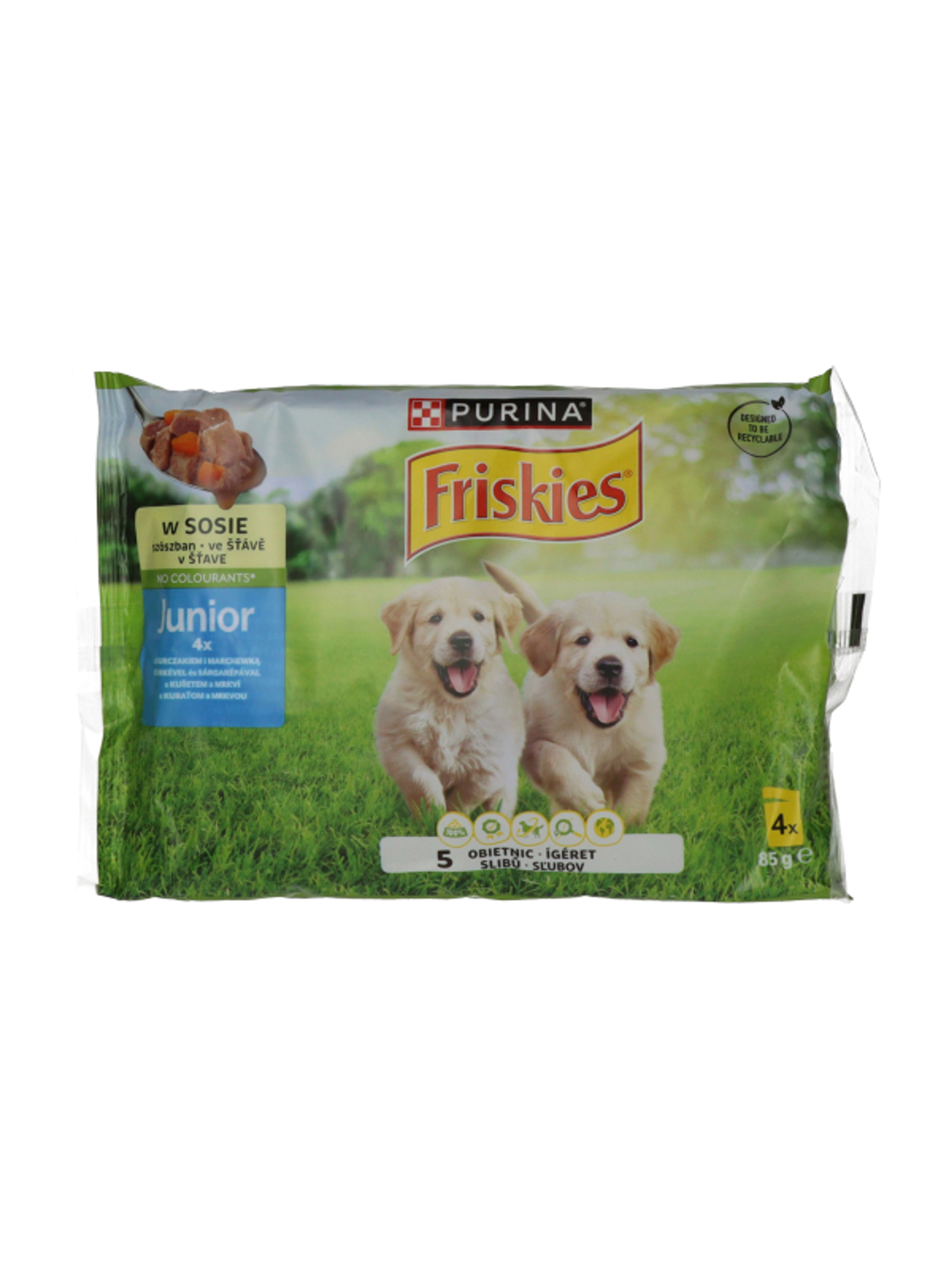 Friskies Junior szószos alutasak kutyáknak 4x85g - 340 g-3