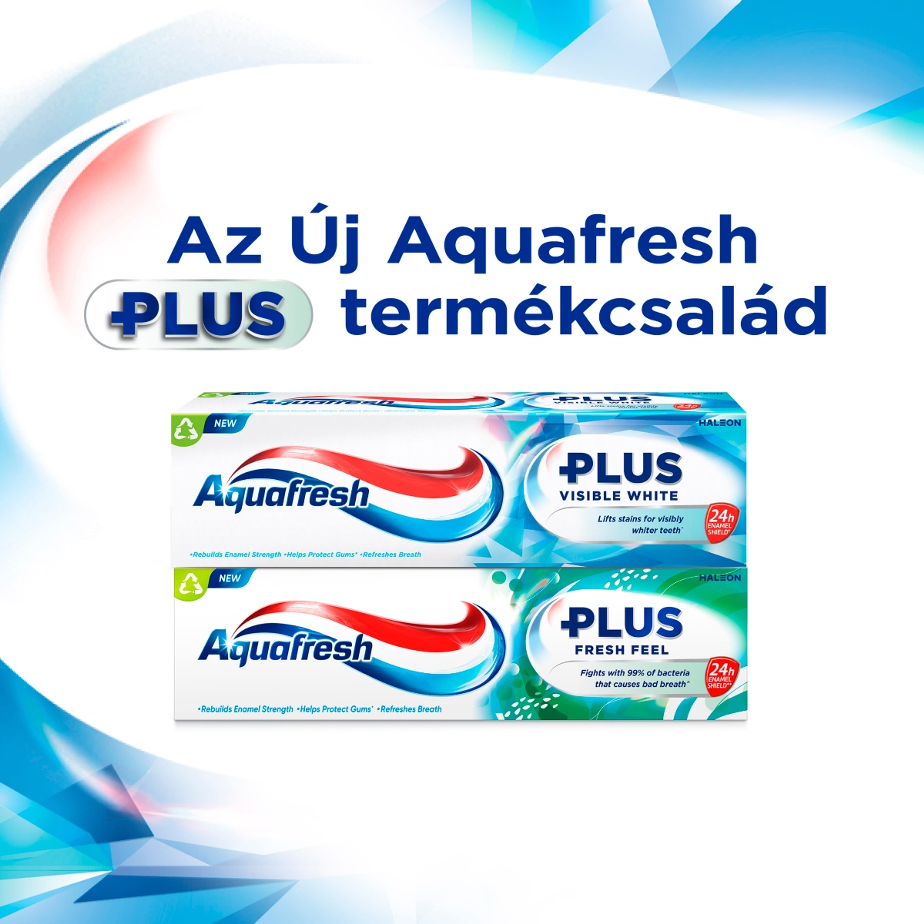 Aquafresh Plus Visible White fluoridos fogkrém - 75 ml-7