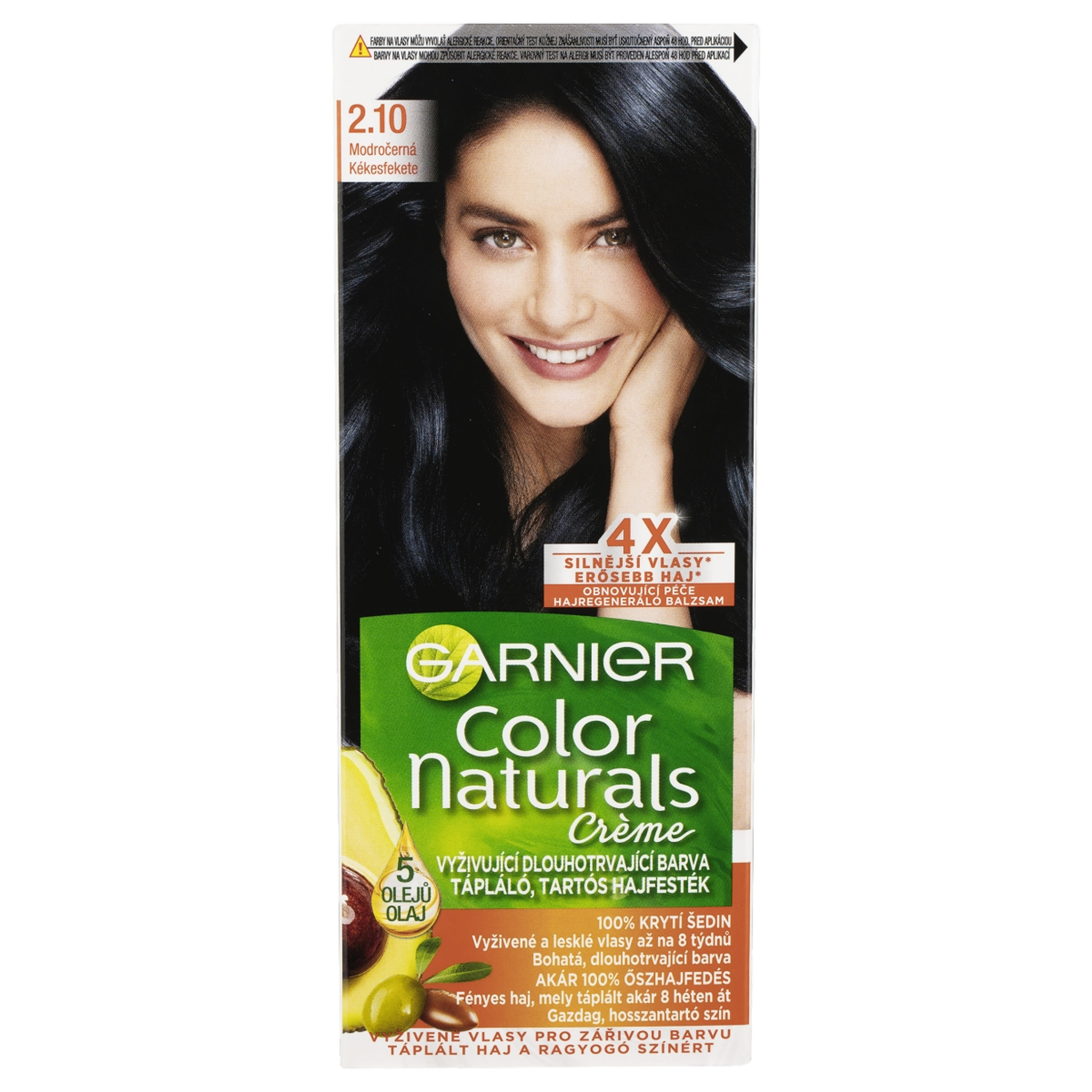 Garnier Color Naturals Tartós hajfesték 2.10 Kékesfekete - 1 db