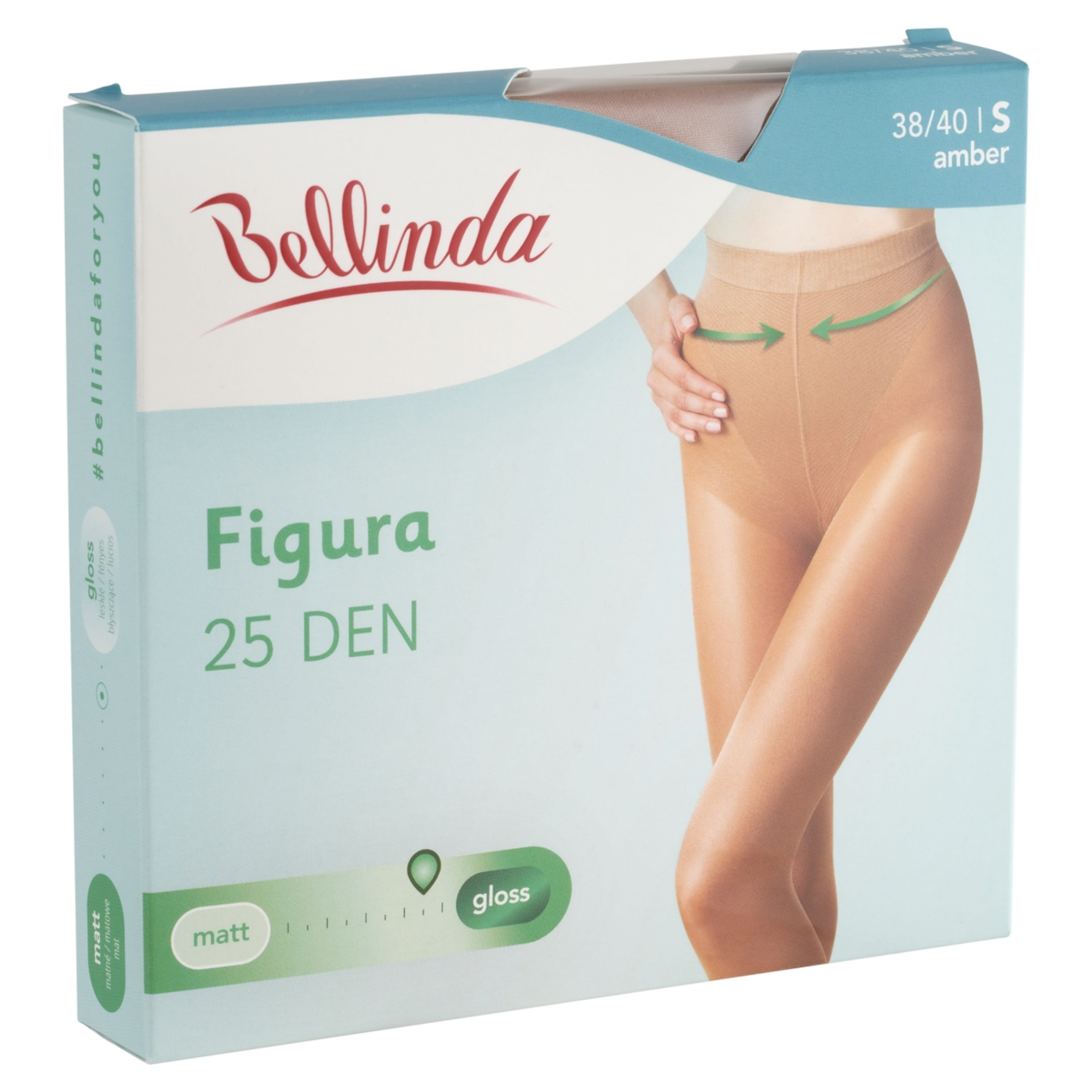 Bellinda Figura harisnya, amber 25 Den S - 1 db-2