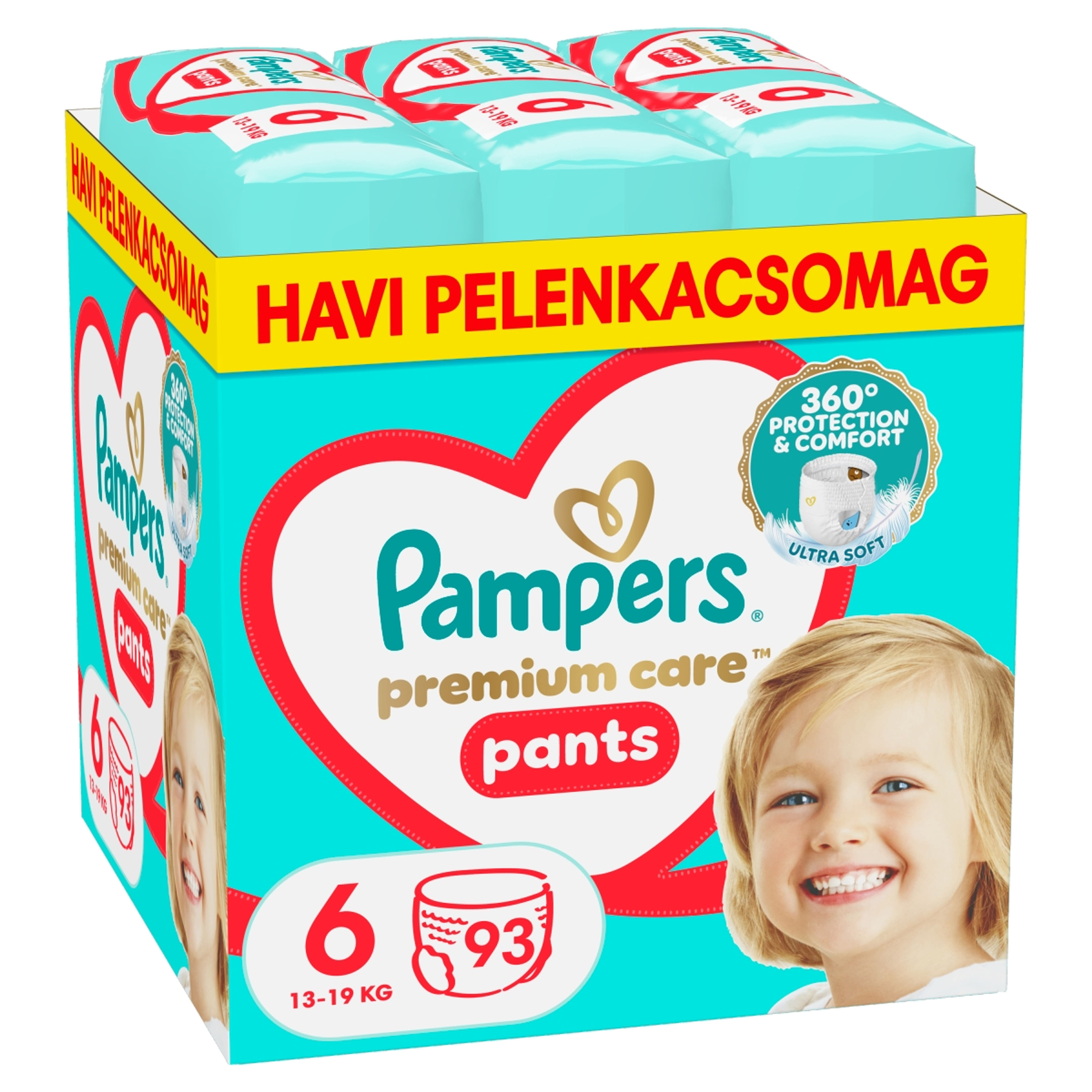 Pampers Premium Care bugyipelenka, méret: 6, 15kg+ -  93 db-7