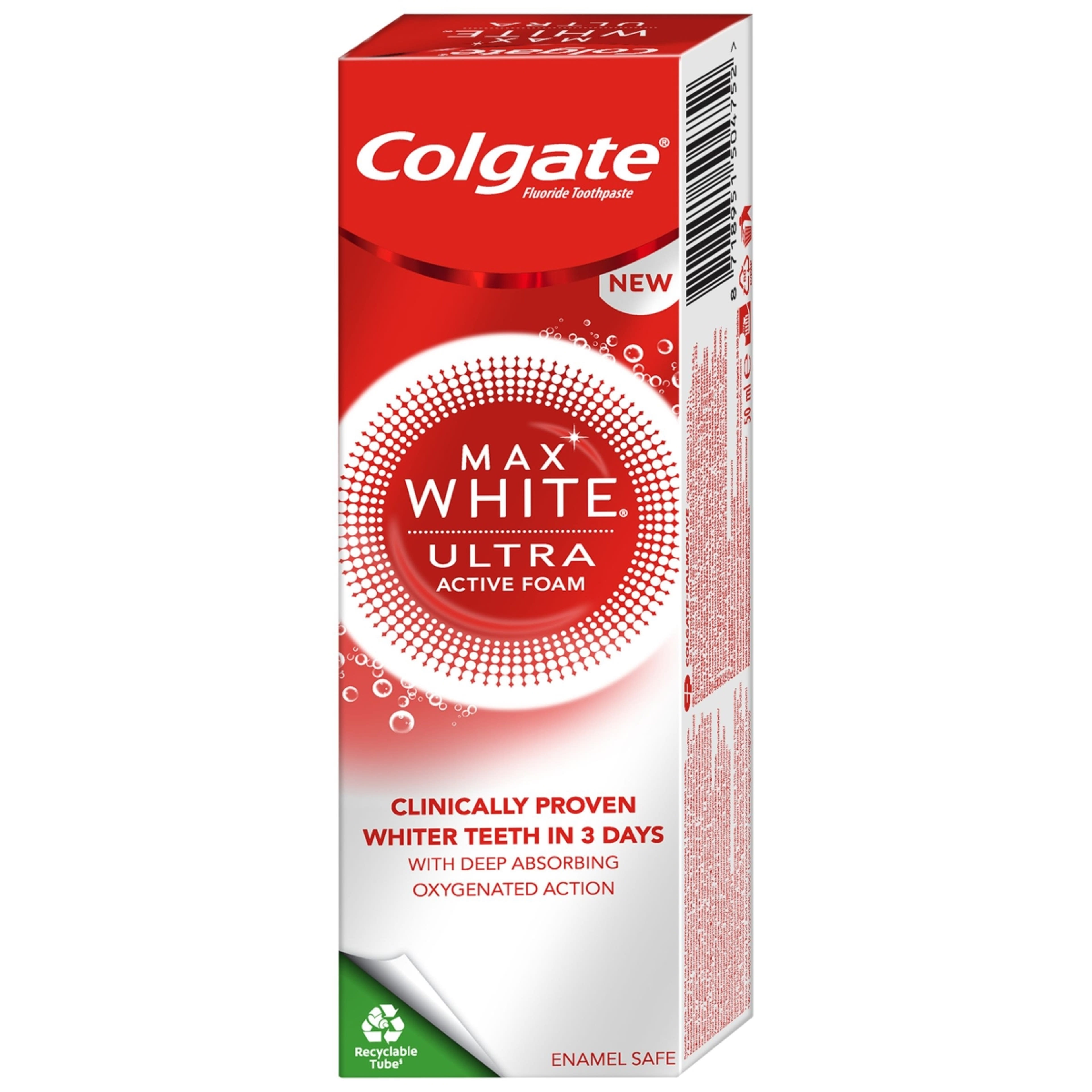 Colgate Max White Ultra Active Foam Whitening fogkrém - 50ml-5