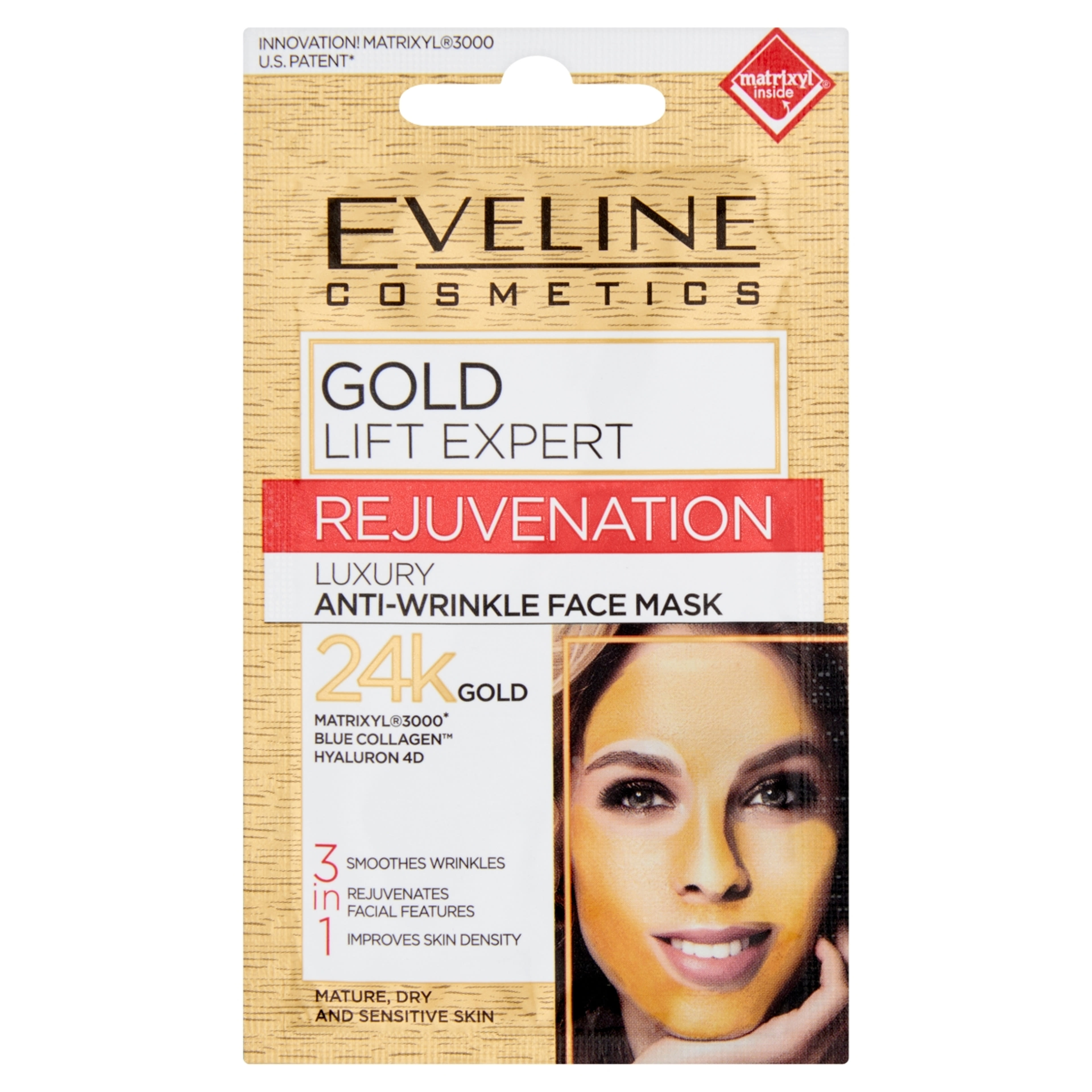 Eveline Gold Lift ránctalanító arcmaszk - 7 ml-1