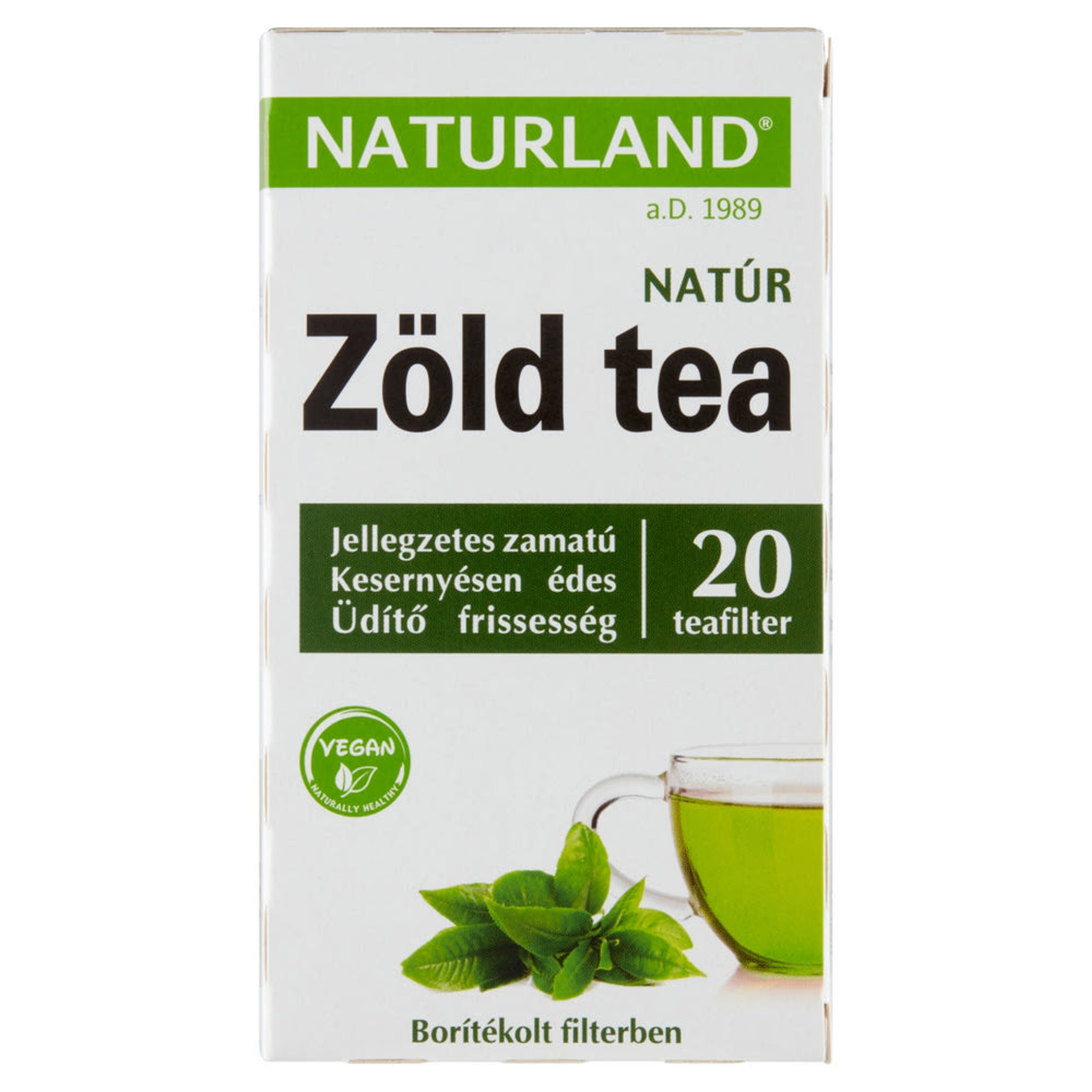 Naturland natúr zöld tea - 20 filter - 30 g