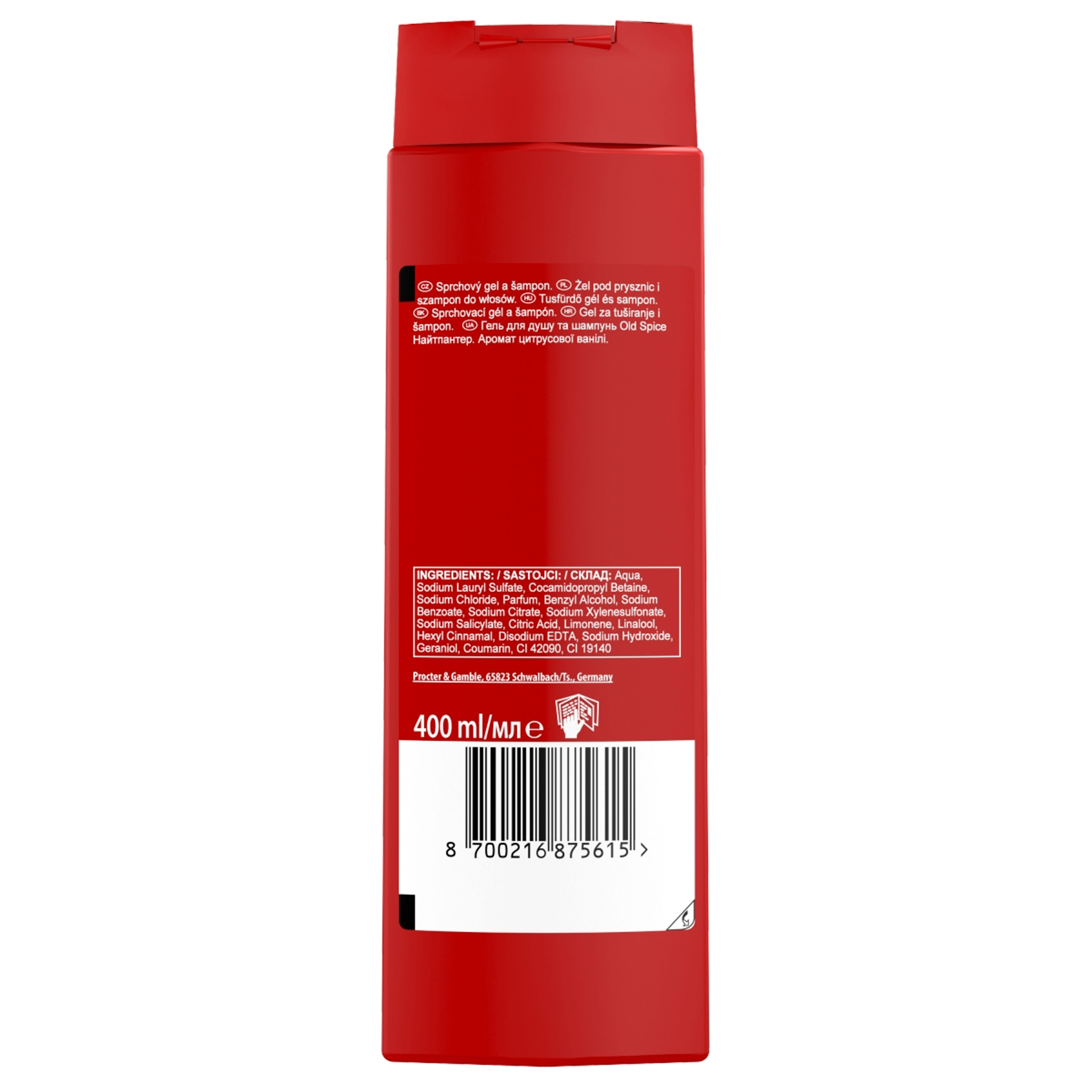 Old Spice Nightpanther tusfürdő - 400 ml-2