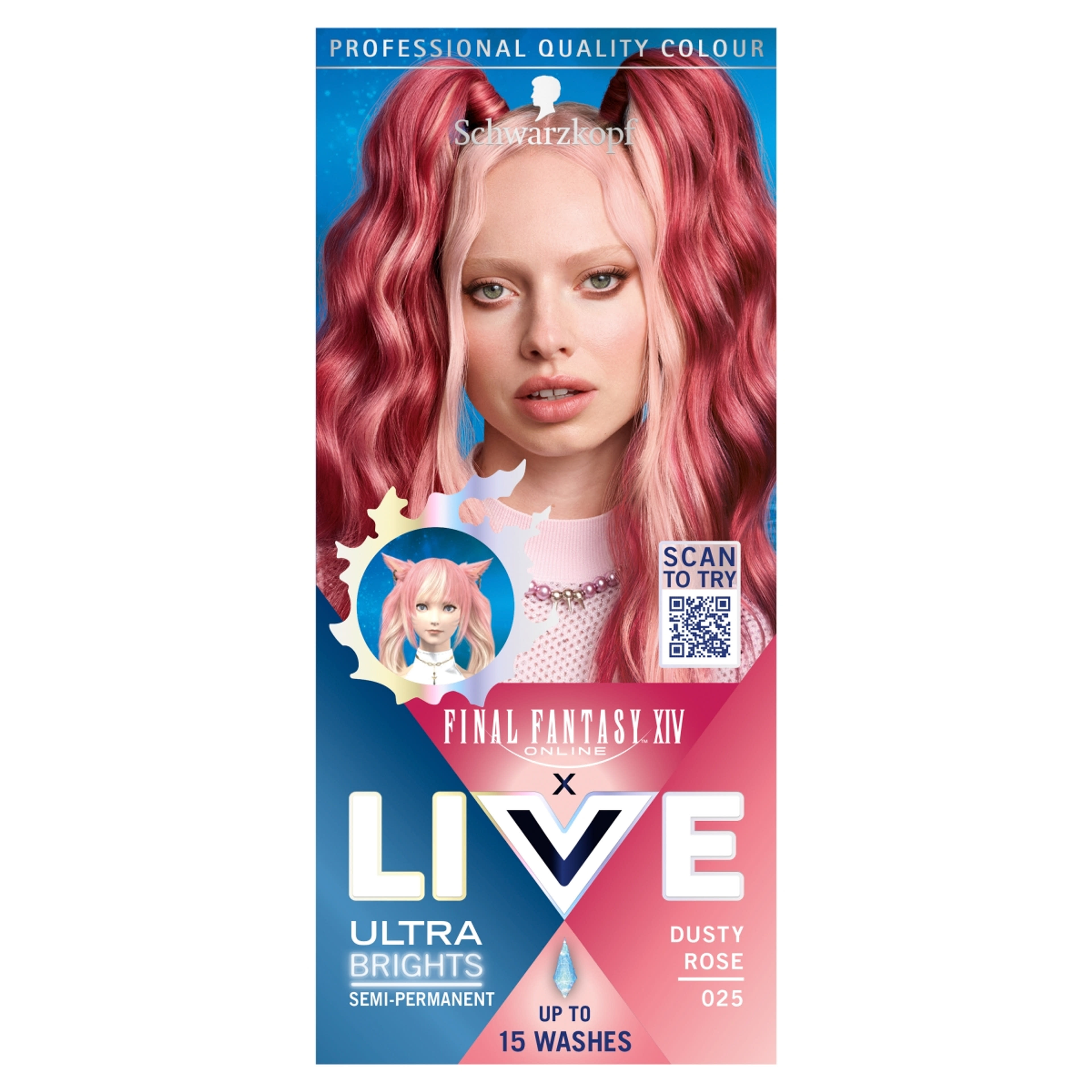 Schwarzkopf Live hajszínező /025 füstös rózsa - 1 db