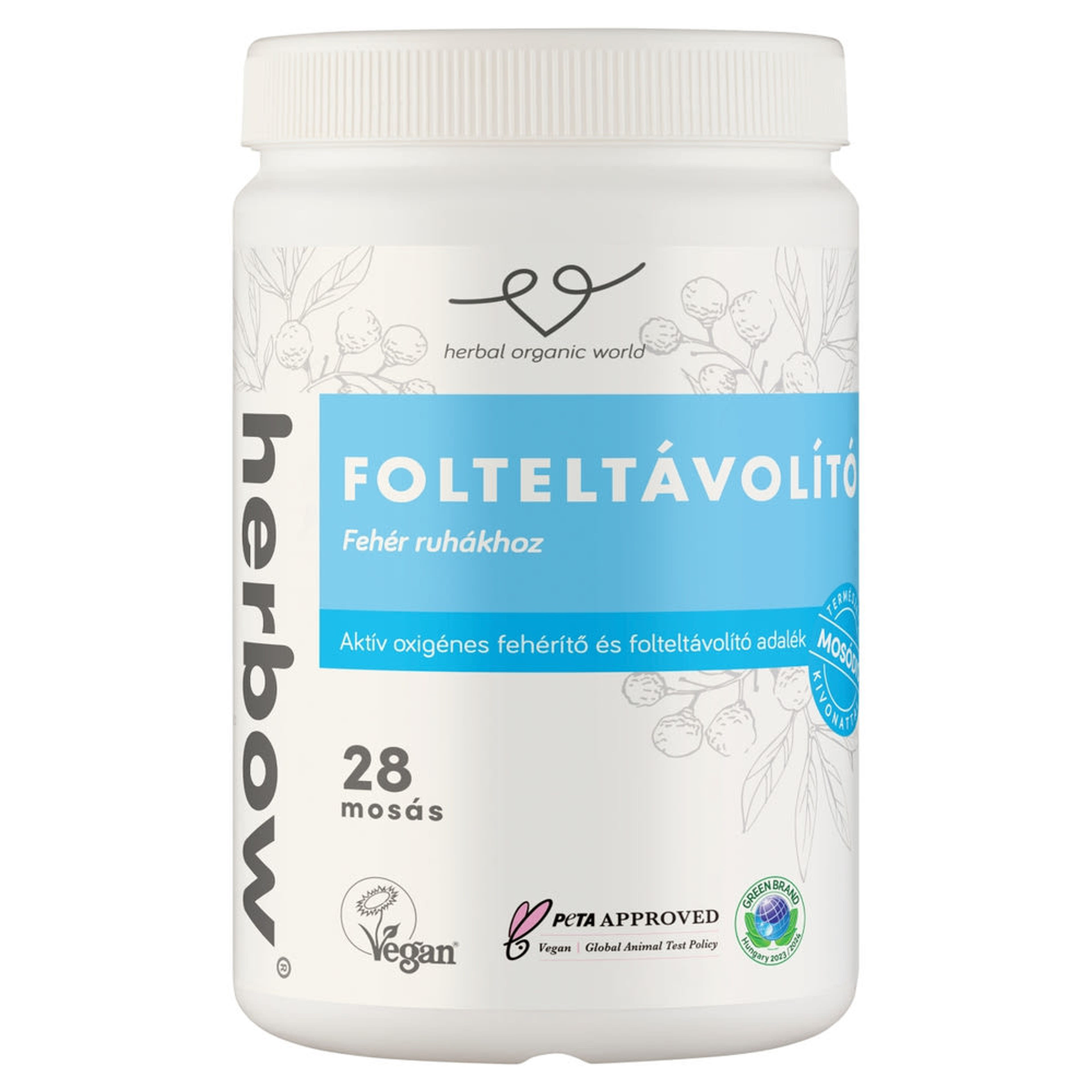 Herbow fehérítő és folteltávolító fehér ruhákhoz - 700 g