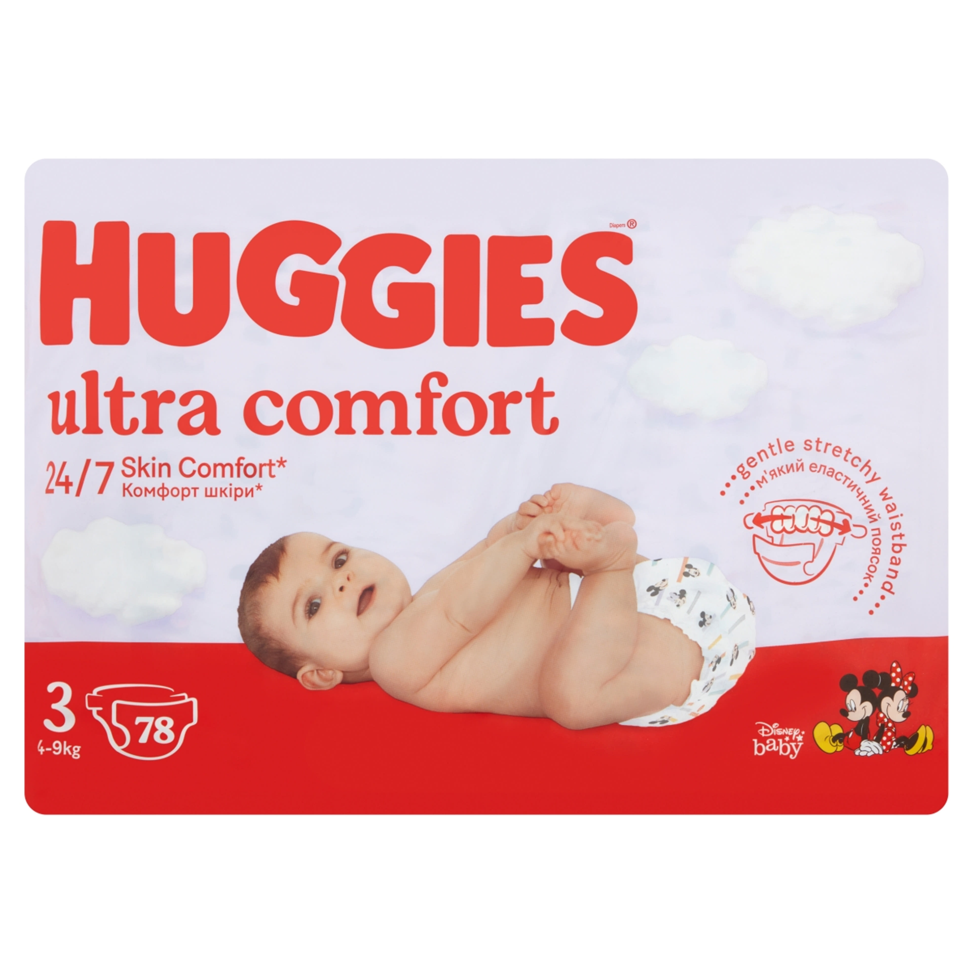 Huggies Ultra Comfort 3 nadrágpelenka 4-9 kg - 78 db.