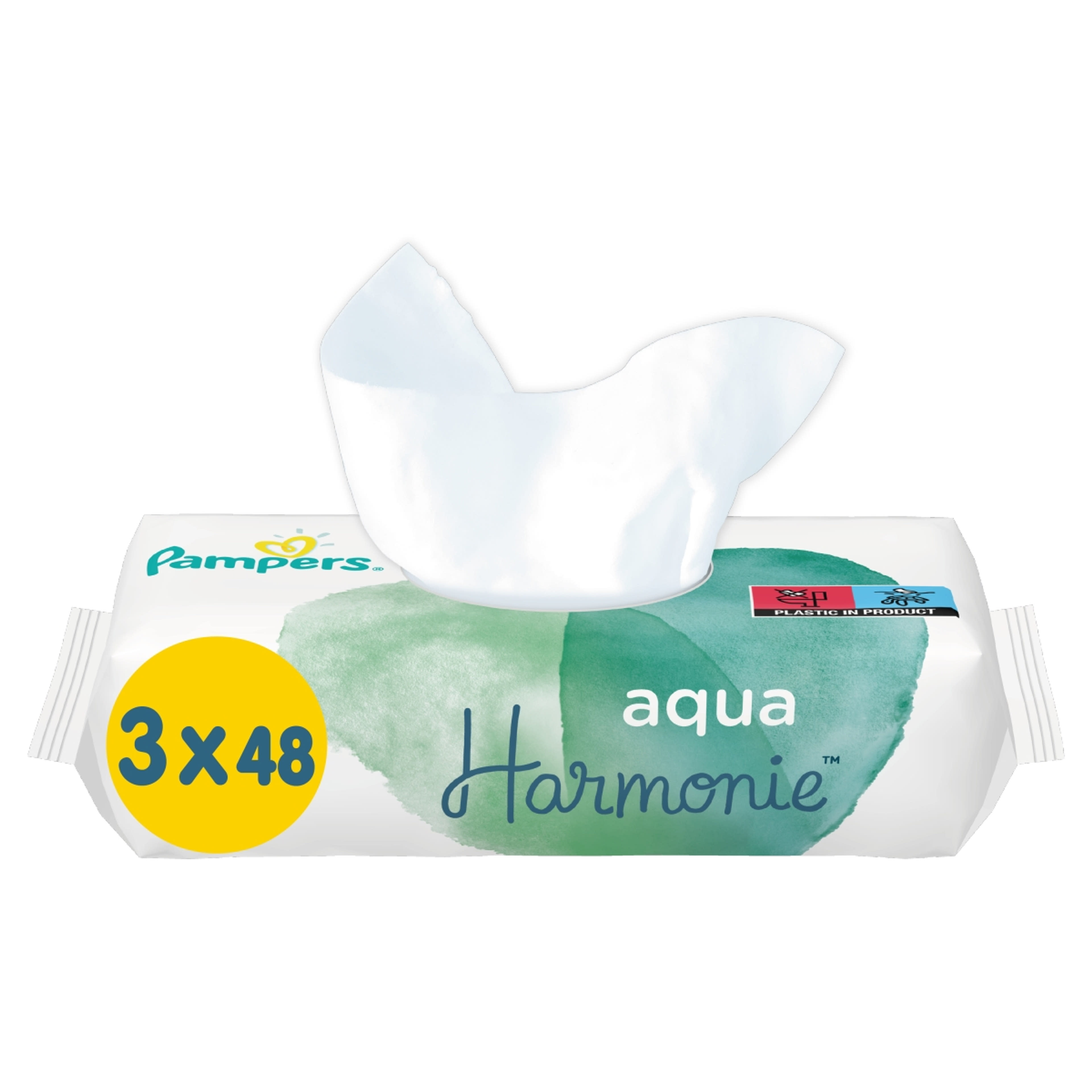 Pampers Aqua Pure Törlőkendő (3x48) - 144 db-10