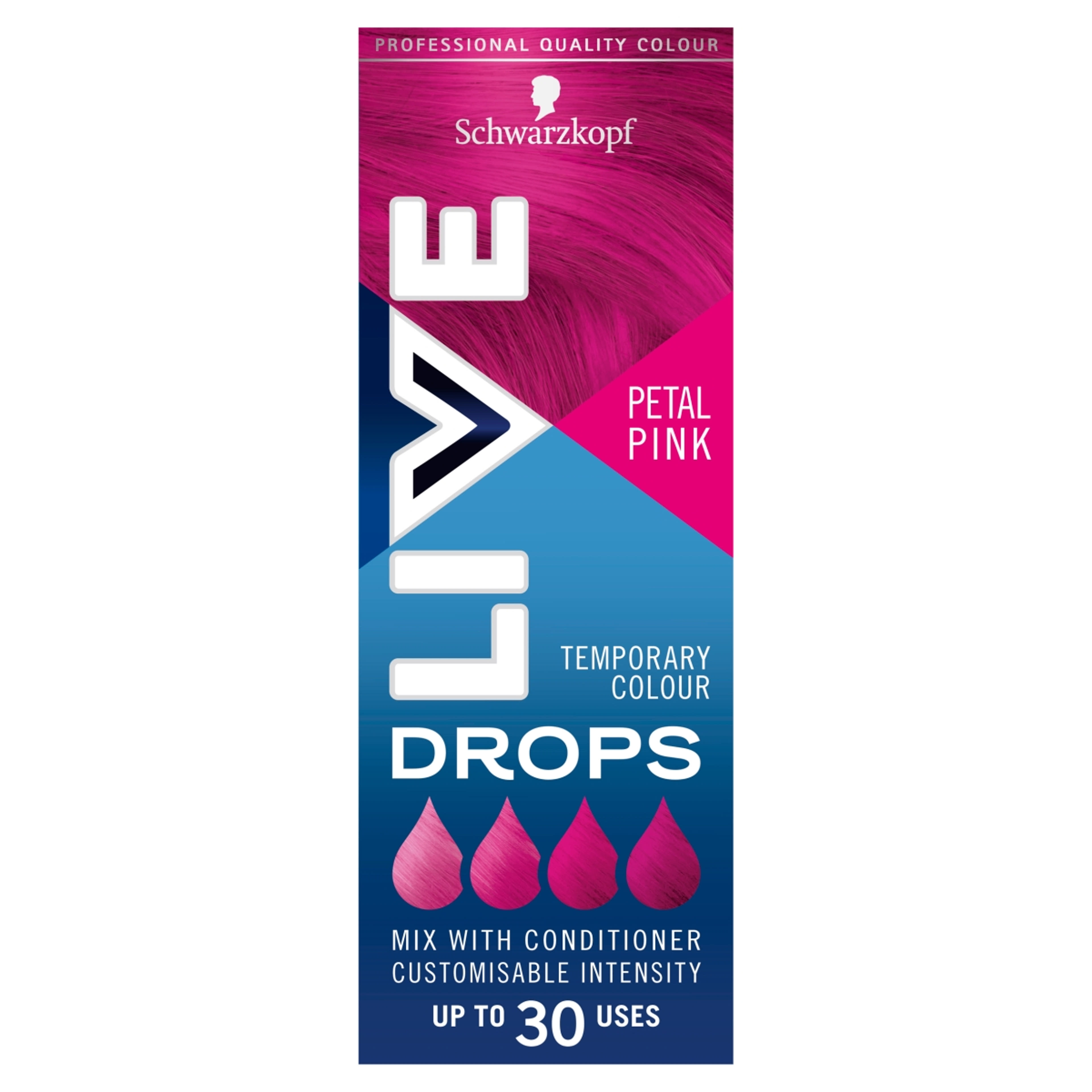 Schwarzkopf Color Live hajszínező /drops pink - 3 g-2