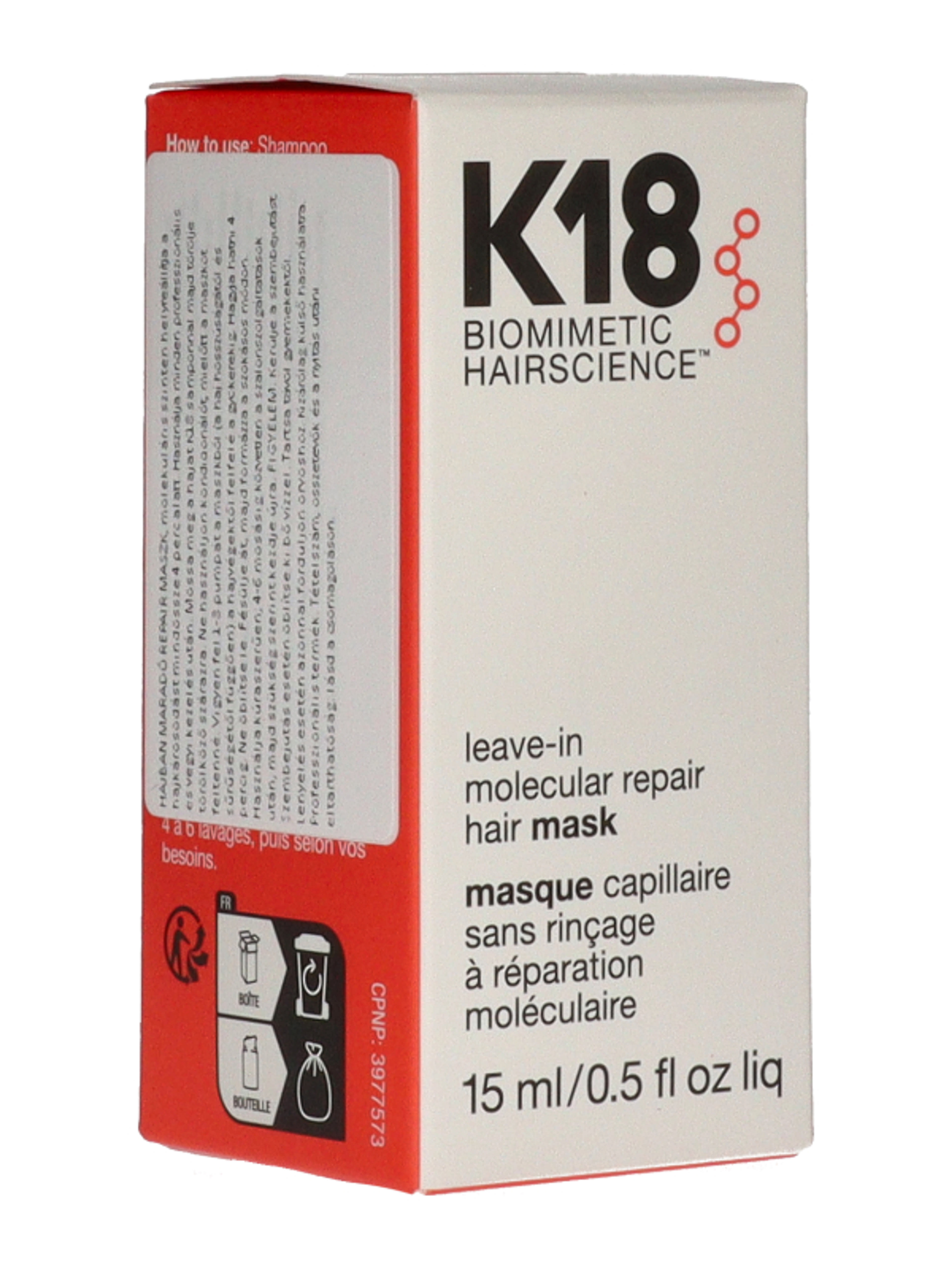 K18 Leave In Repair maszk - 15 ml-4