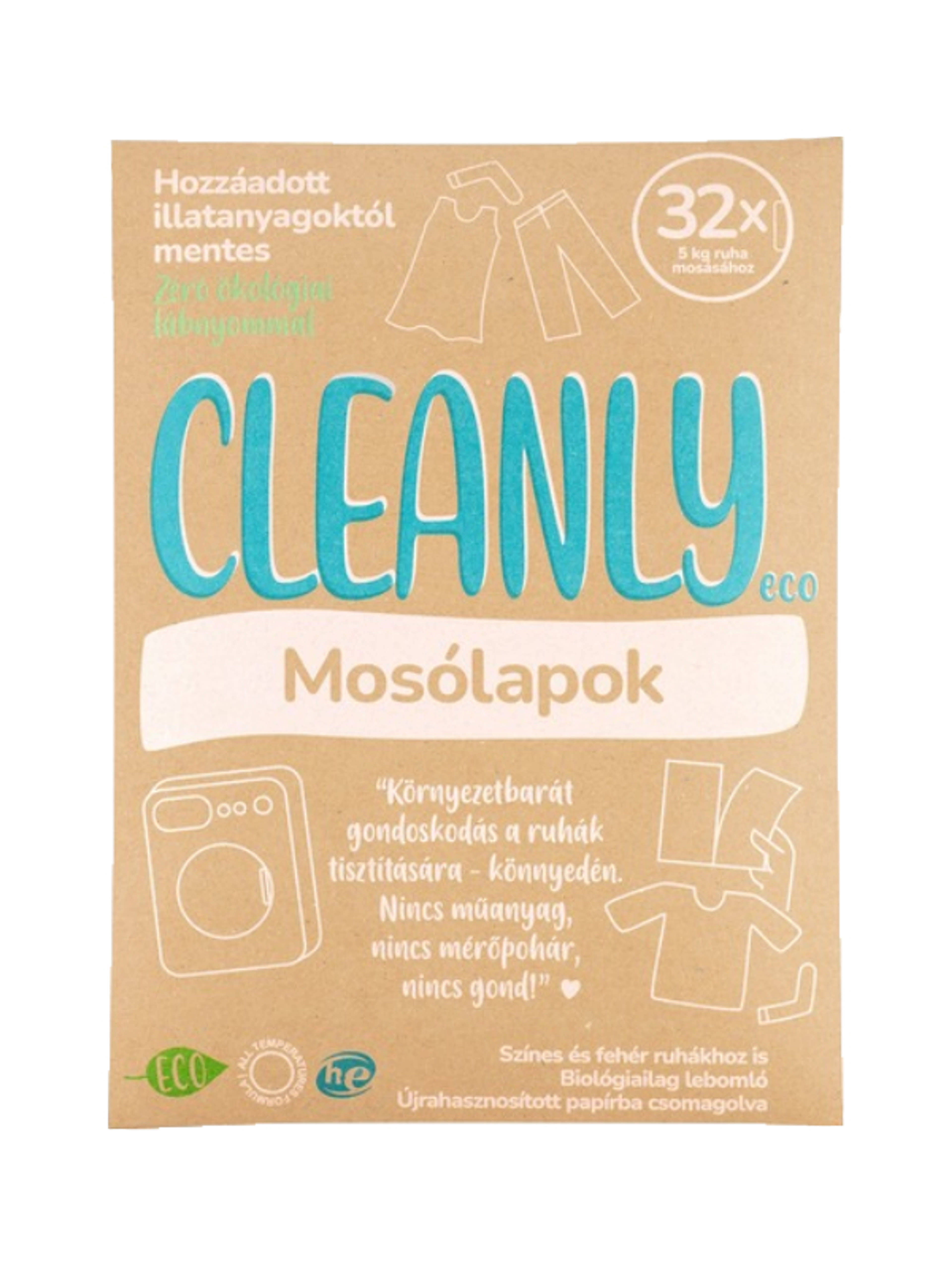 Cleanly Eco mosólap - 32 db