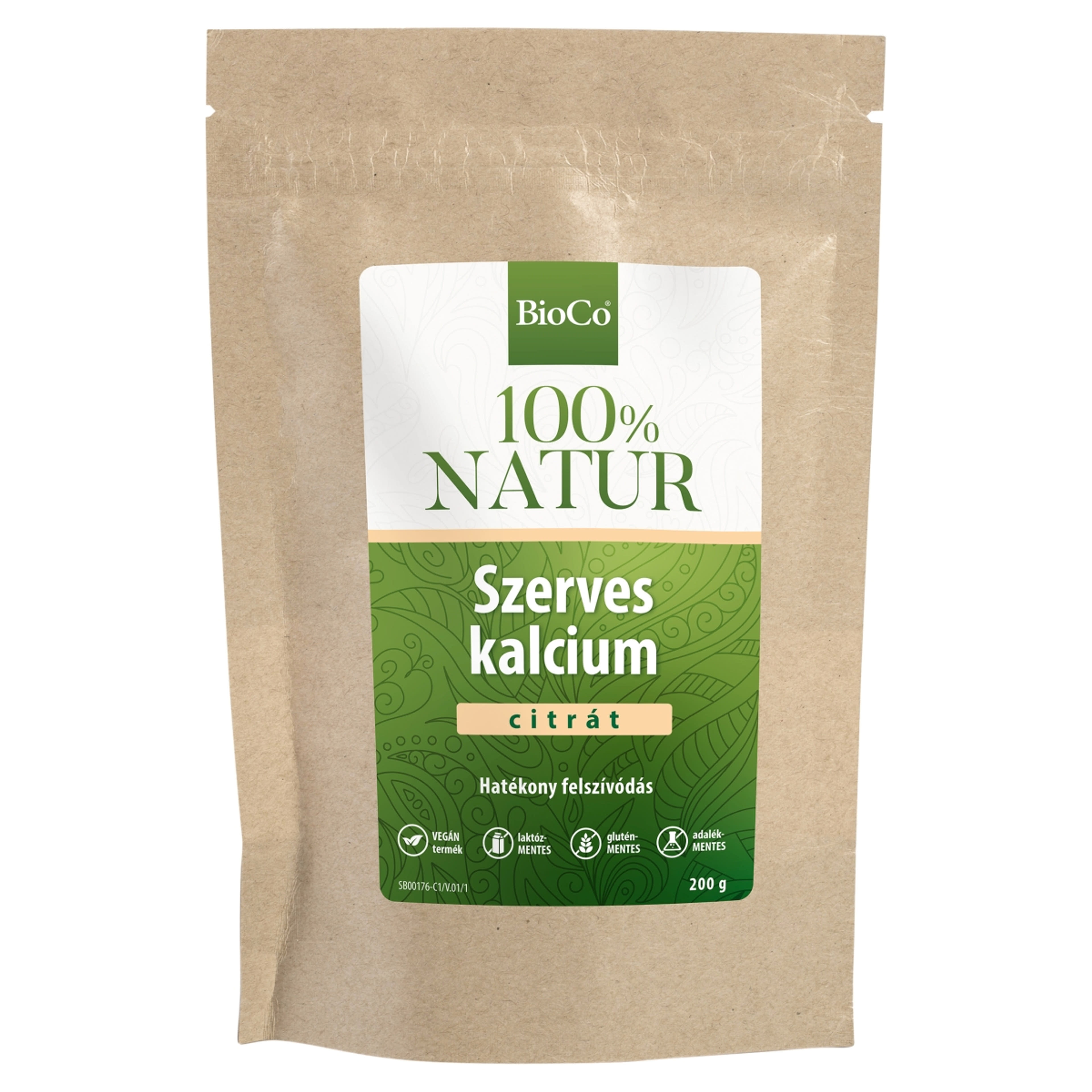 BioCo 100% Natur szerves kalcium-citrát tasakos por - 200 g-1