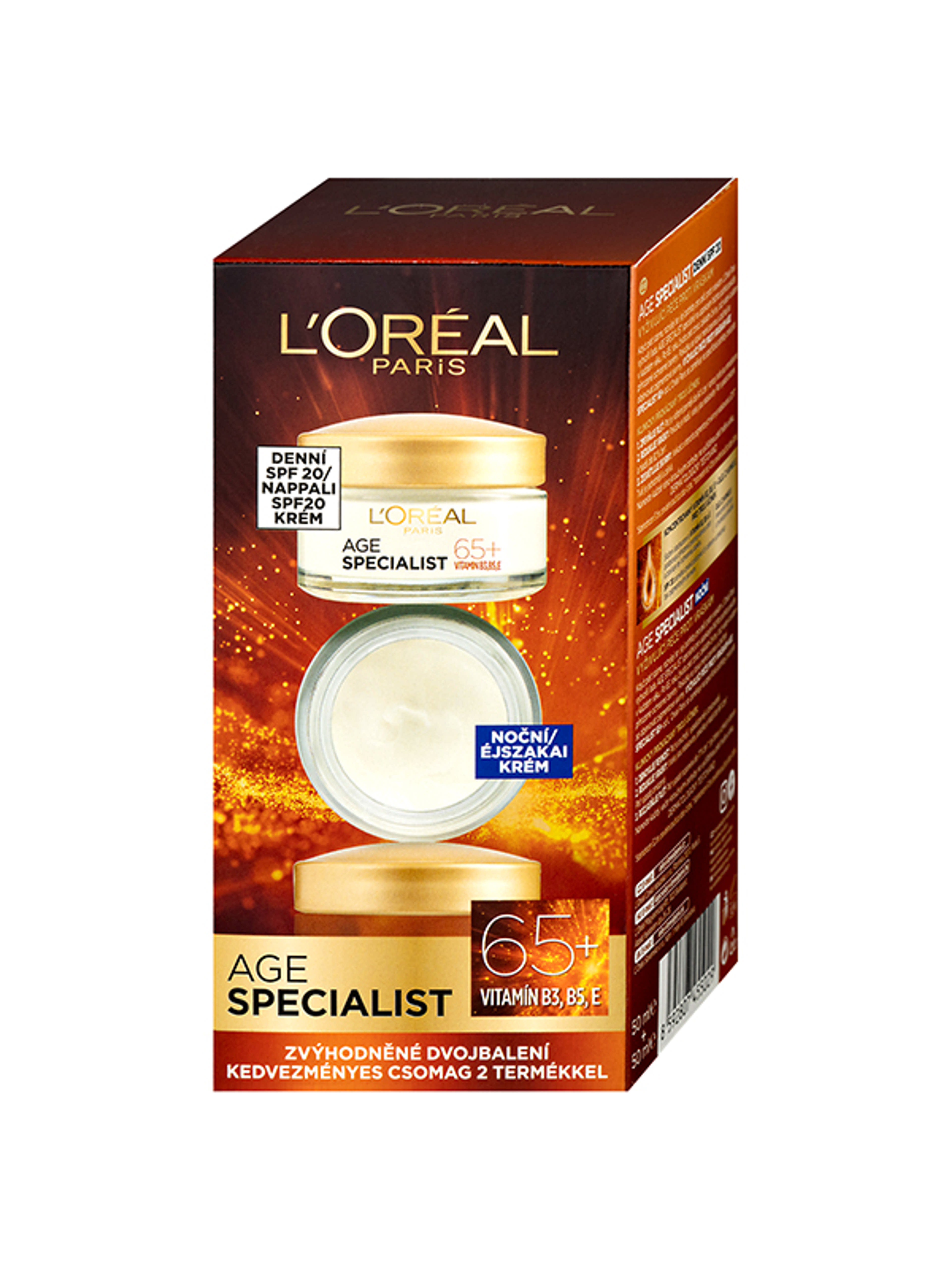 L'Oréal Paris Age Specialist 65+ csomag - 50 ml (nappali + éjszakai arckrém) - 1 db