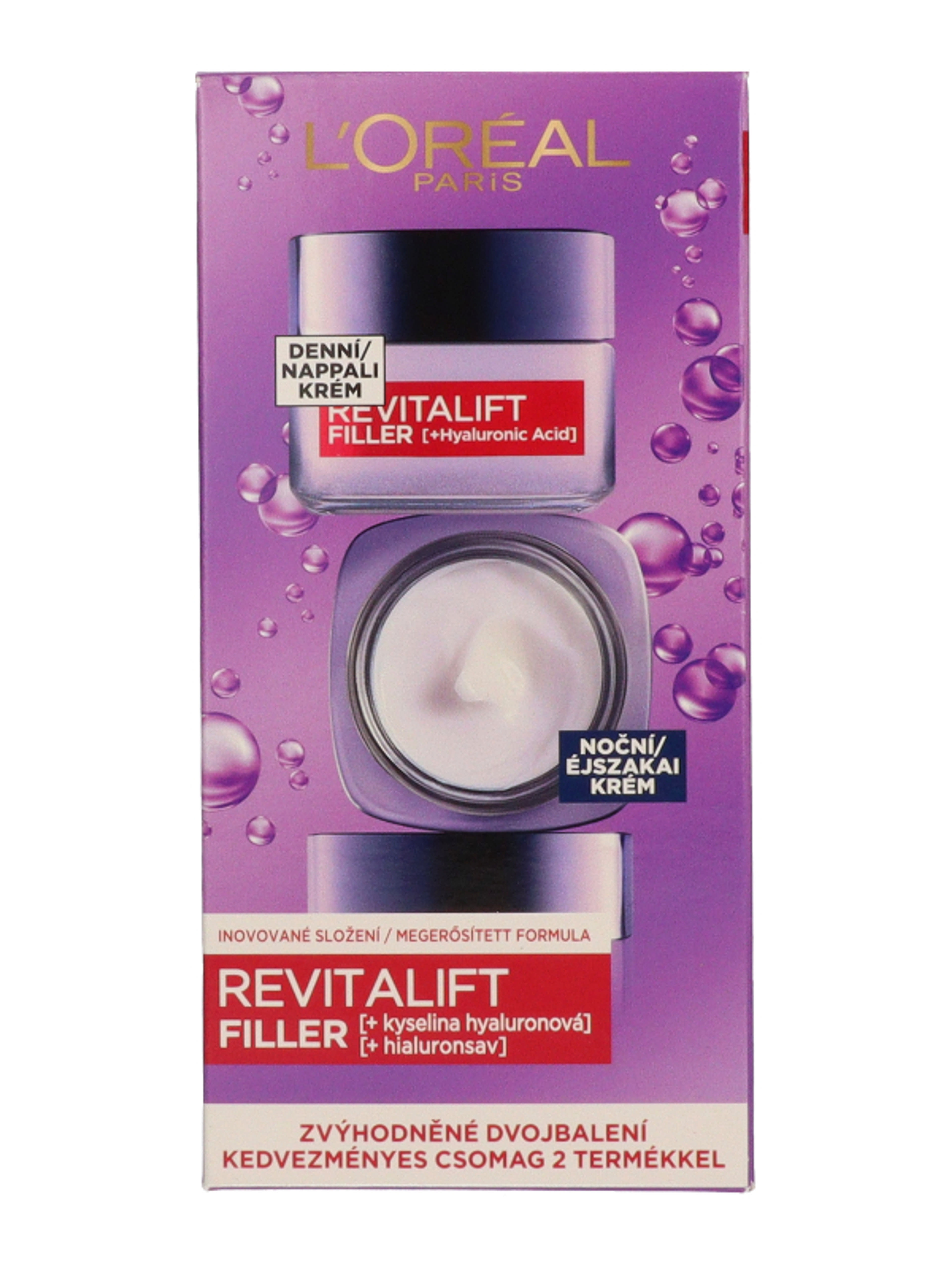 L'Oréal Paris Revitalift Filler arckrém dupack 2x50 ml - 100 ml
