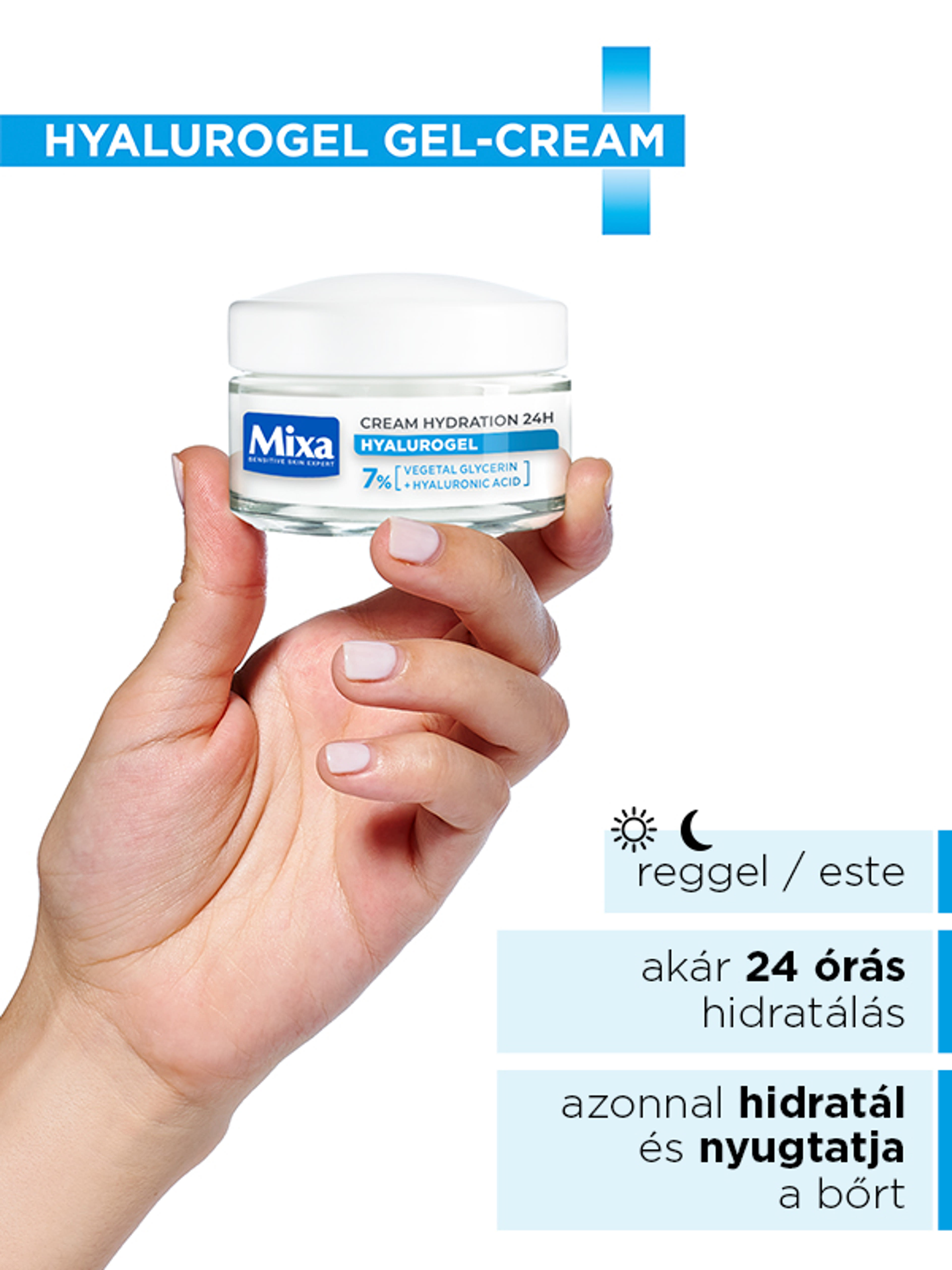 Mixa Hyalurogel duopack (nappali + éjszakai) 50+50 ml - 1 db-3