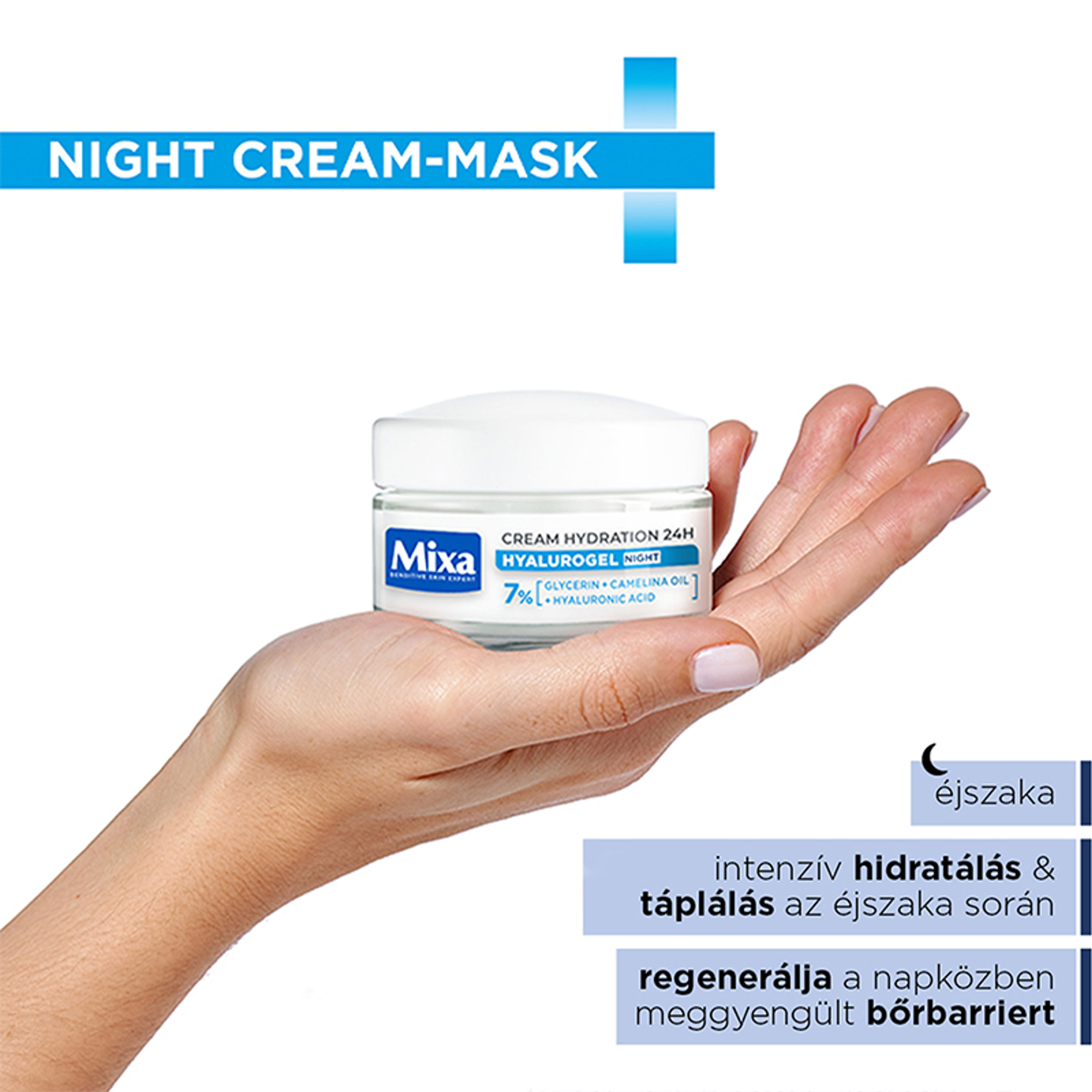 Mixa Hyalurogel duopack (nappali + éjszakai) 50+50 ml - 1 db-4
