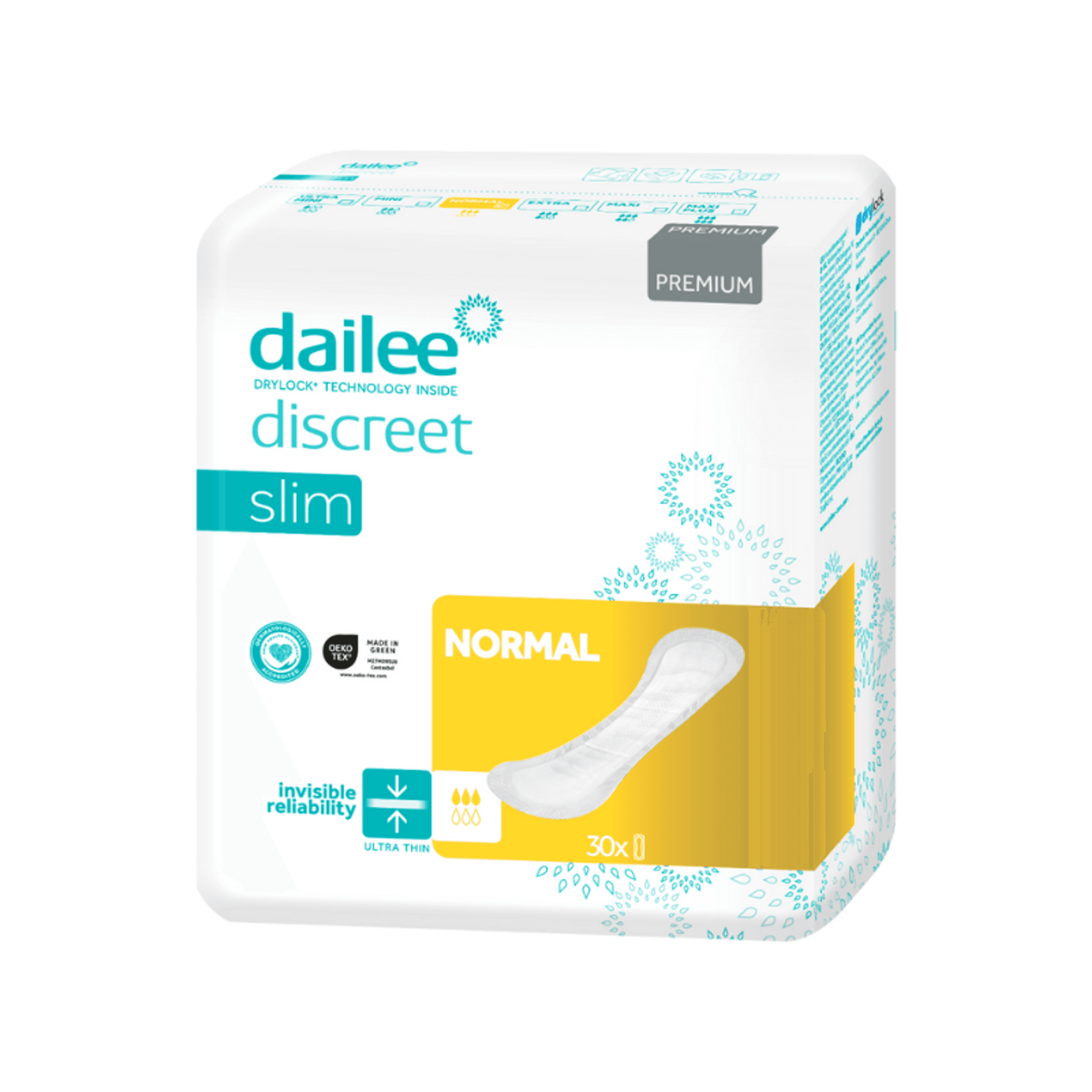 Dailee Discreet Premium Slim Normal inkontinencia betét – 30 db