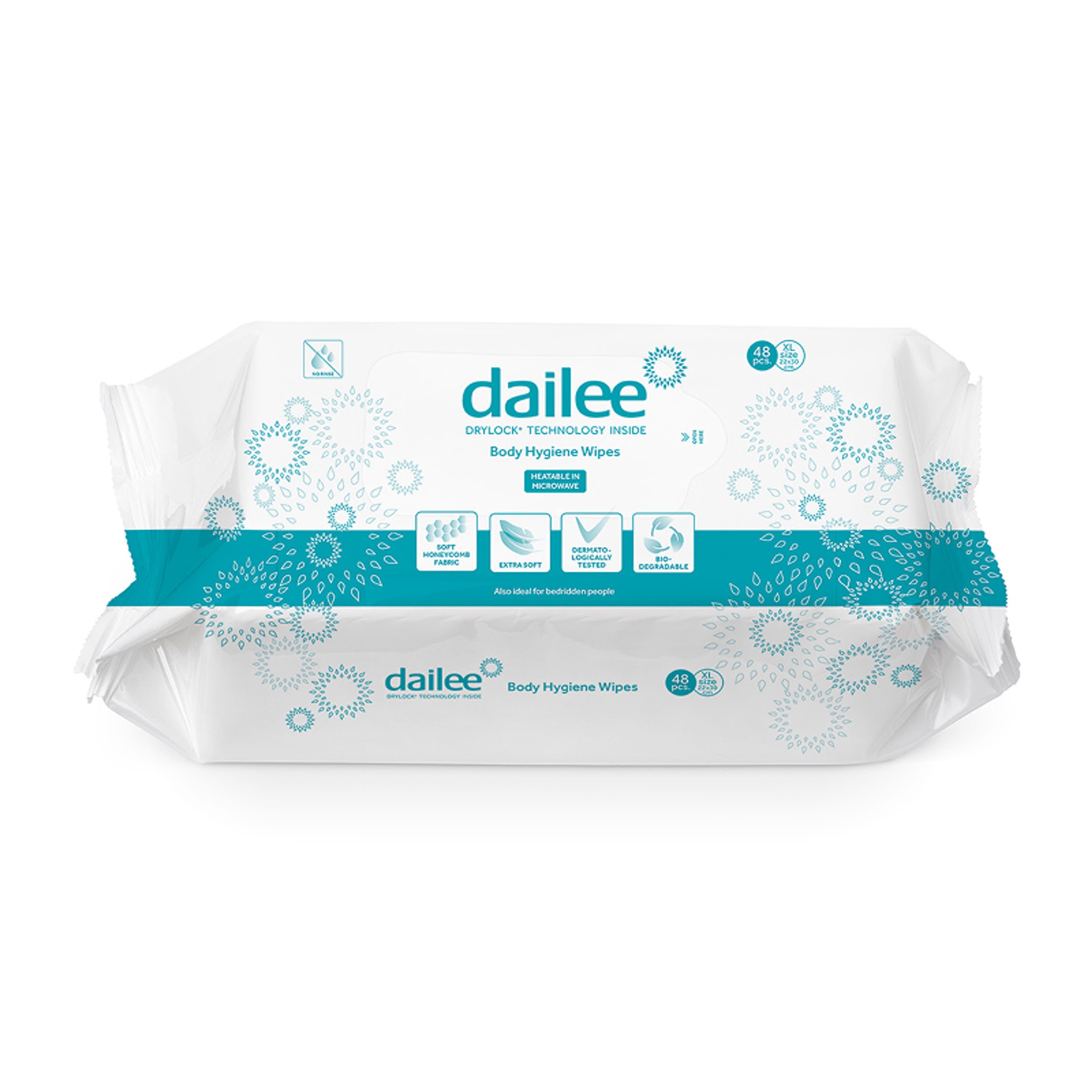 Dailee nedves törlőkendő felnőtteknek - 48 db