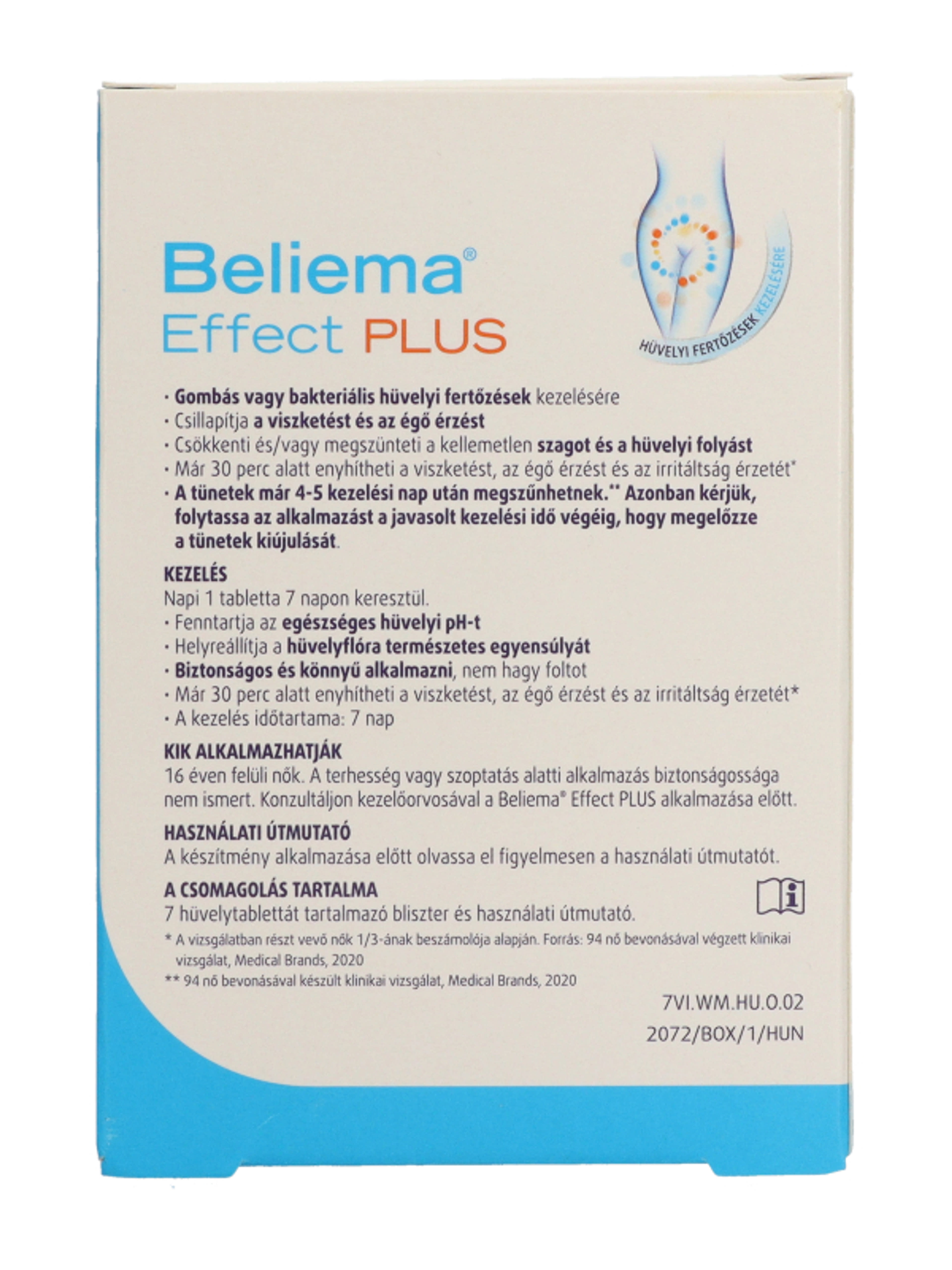 Beliema Effect Plus hüvelytabletta - 7 db-3