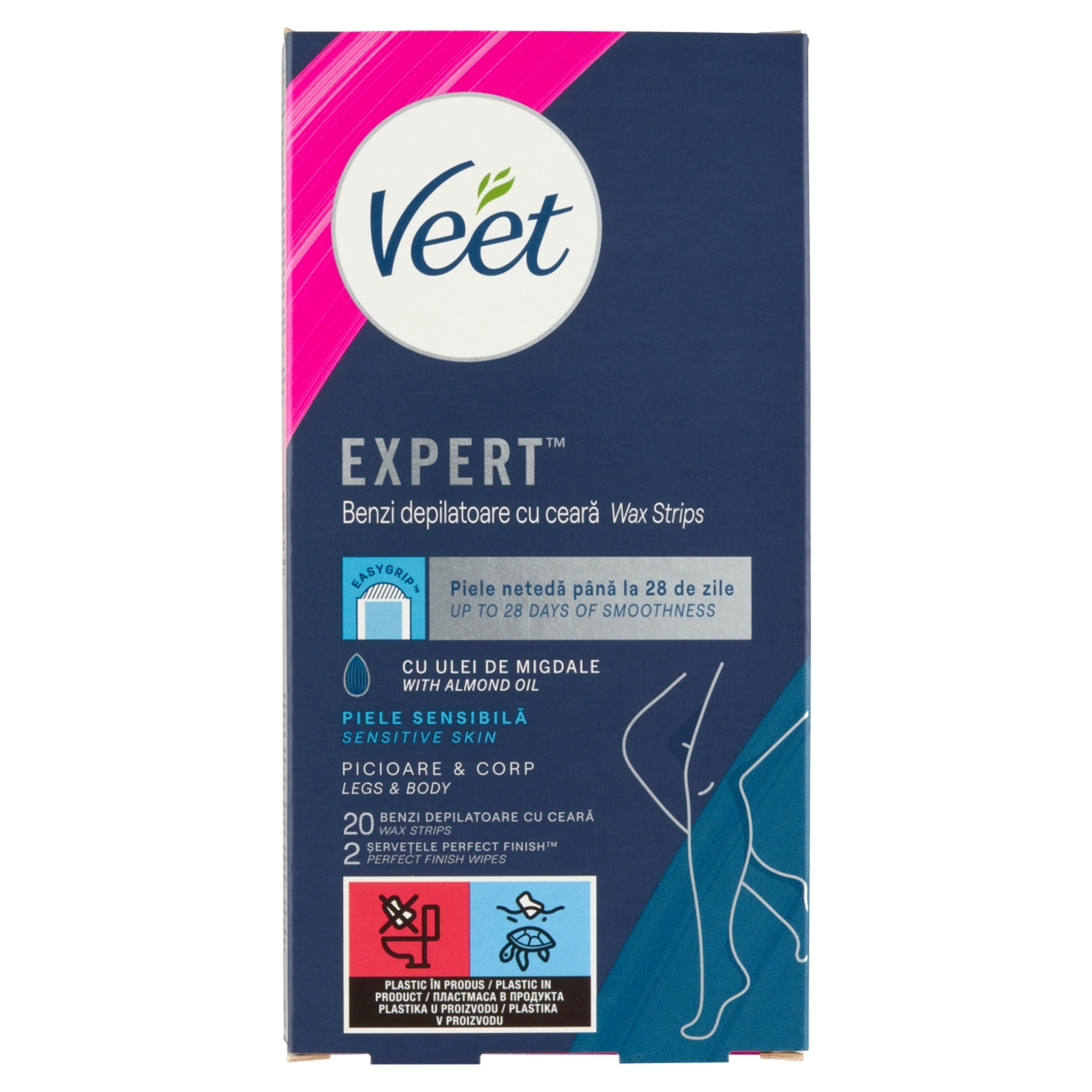 Veet Expert gyantaszalagok lábra és testre - 20 db