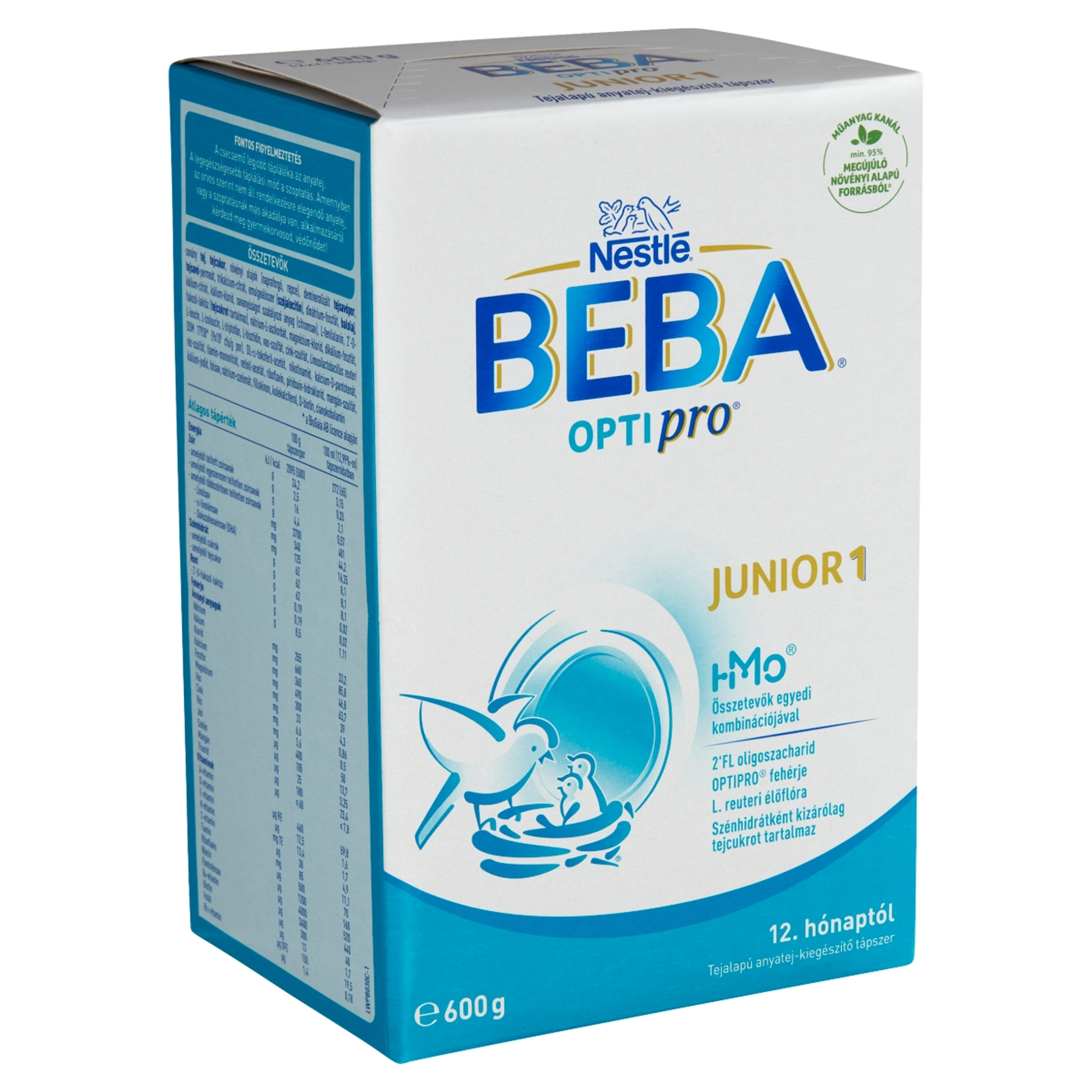 BEBA OPTIPRO Junior 1 tejalapú anyatej-kiegészítő tápszer 12. hónapos kortól - 600 g-2