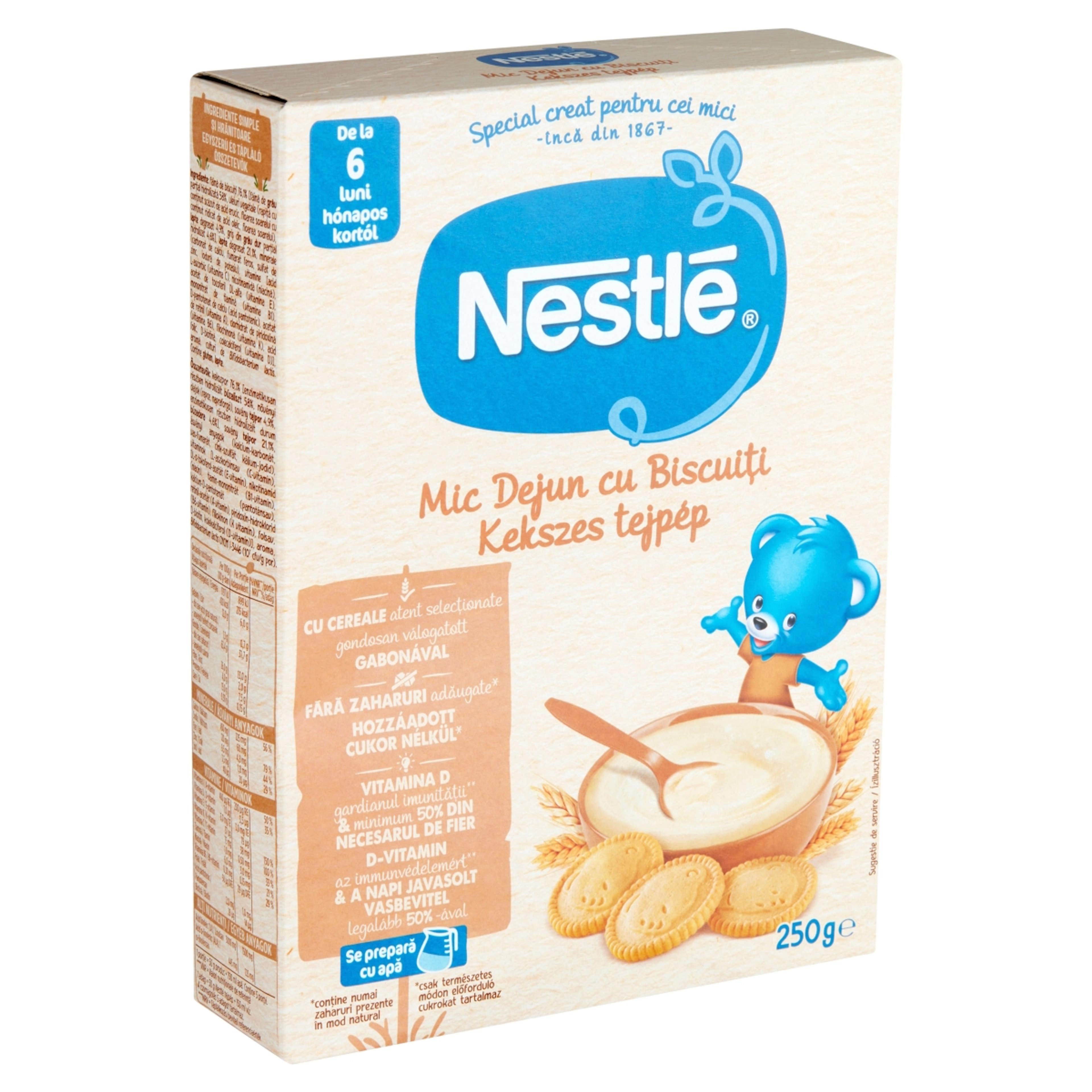 Nestlé Babatejpép Kekszes Ízesítéssel 6 Hónapos Kortól - 250 g-3