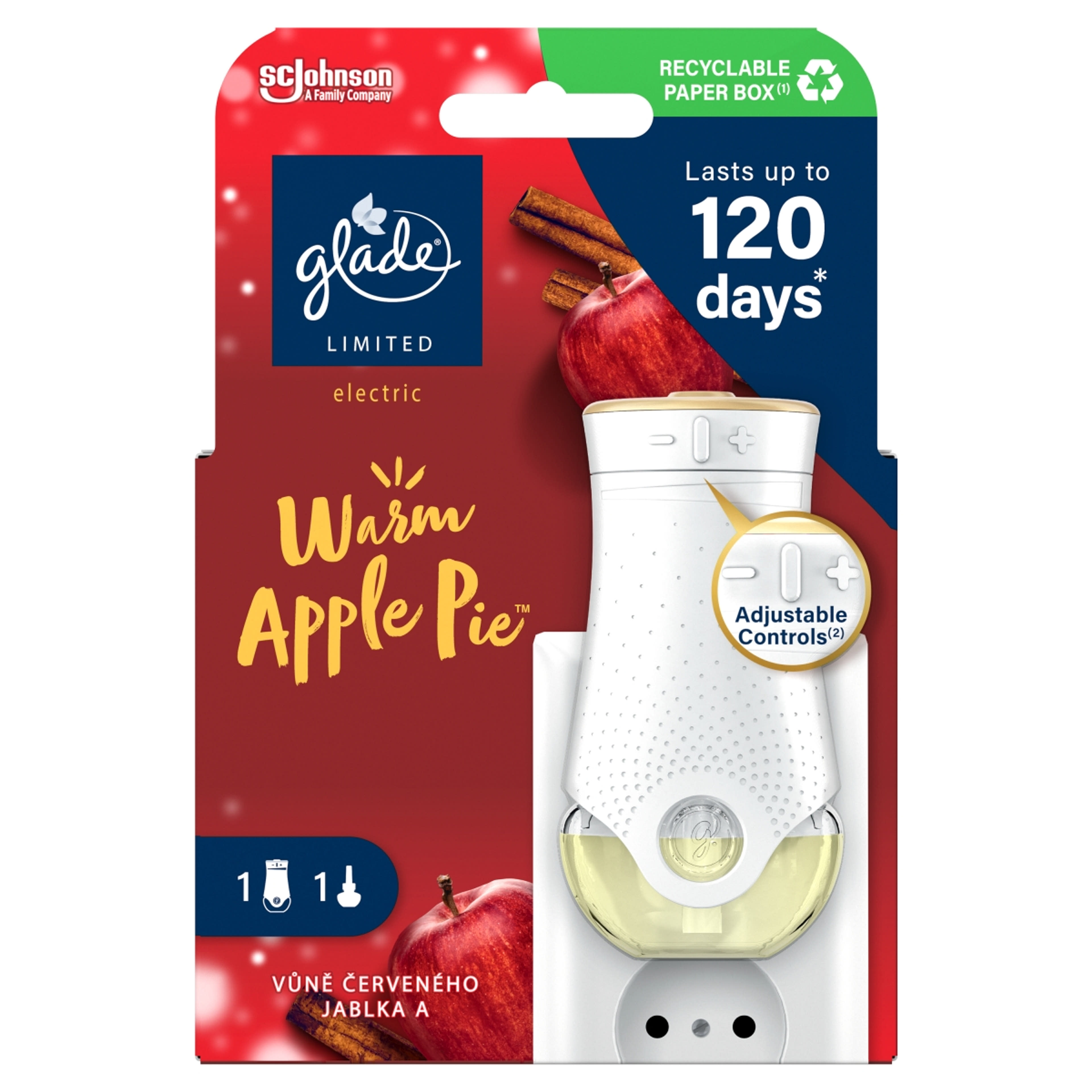 Glade Warm Apple Pie elektromos légfrissítő készülék - 20 ml