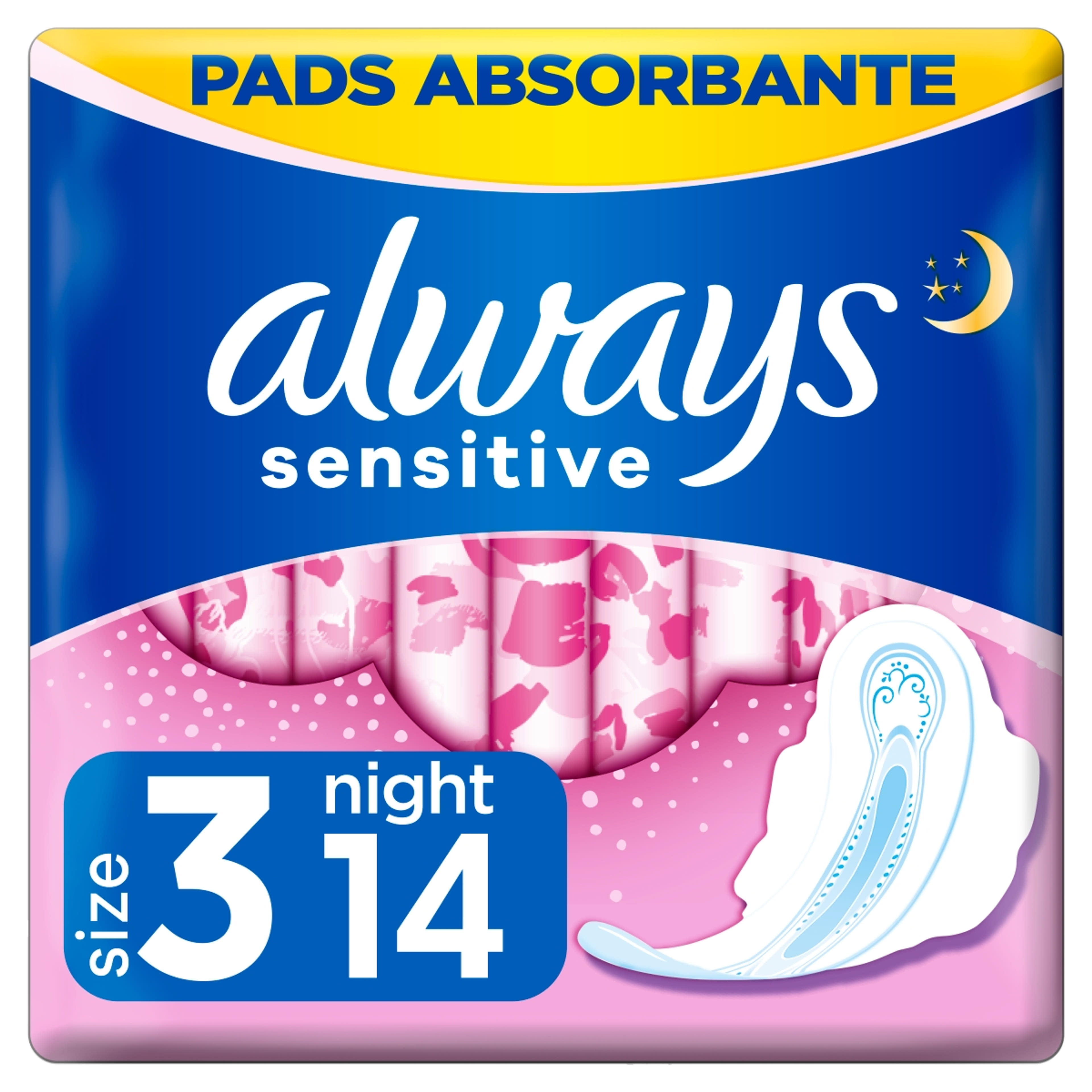 Always Sensitive Ultra Night intim betét - 14 db-2