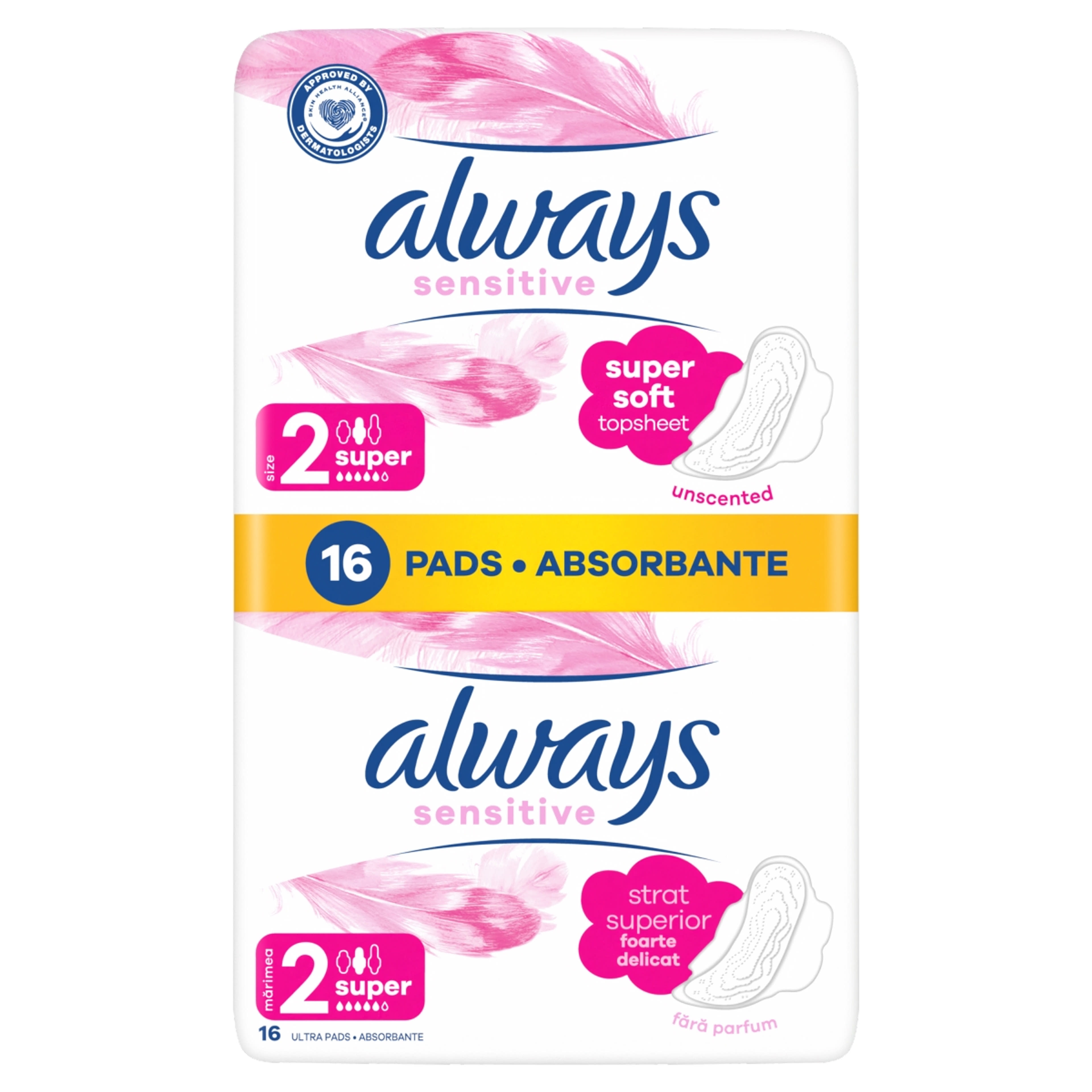 Always Ultra Sensitive Super Plus intim betét - 16 db