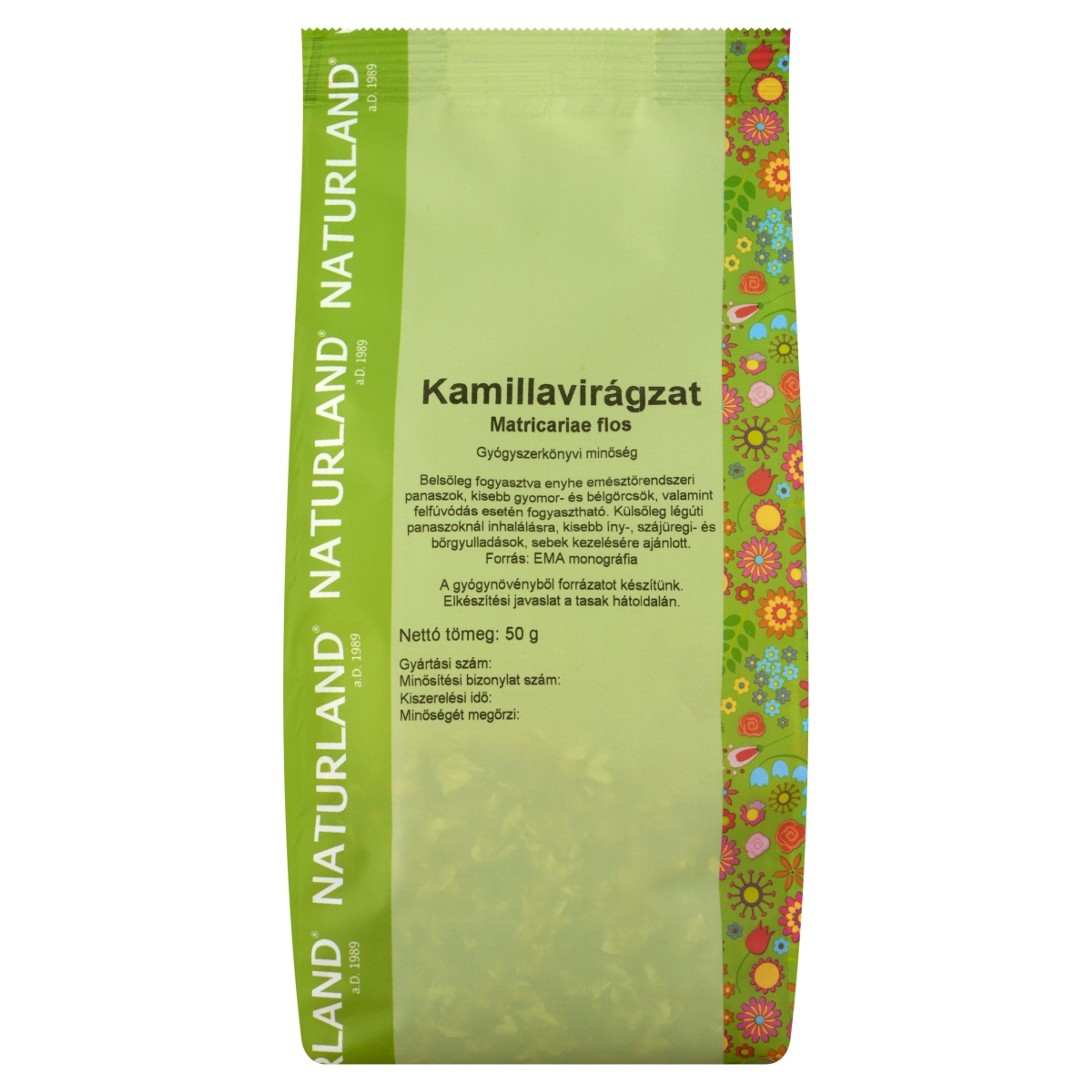 Naturland tasakos Kamillavirágzat tea - 50 g-1