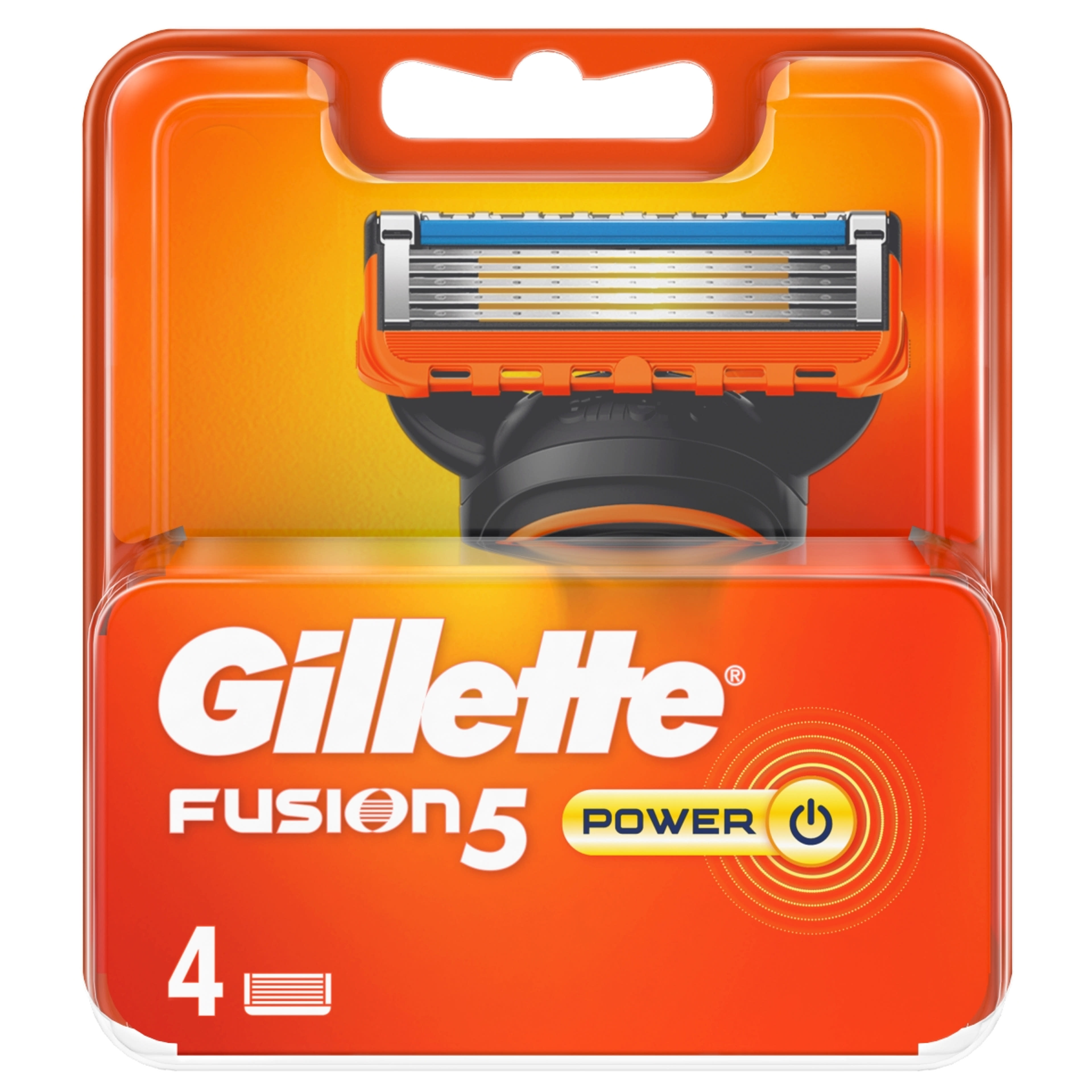 Gillette Fusion Power 5 pengés borotvabetét - 4 db