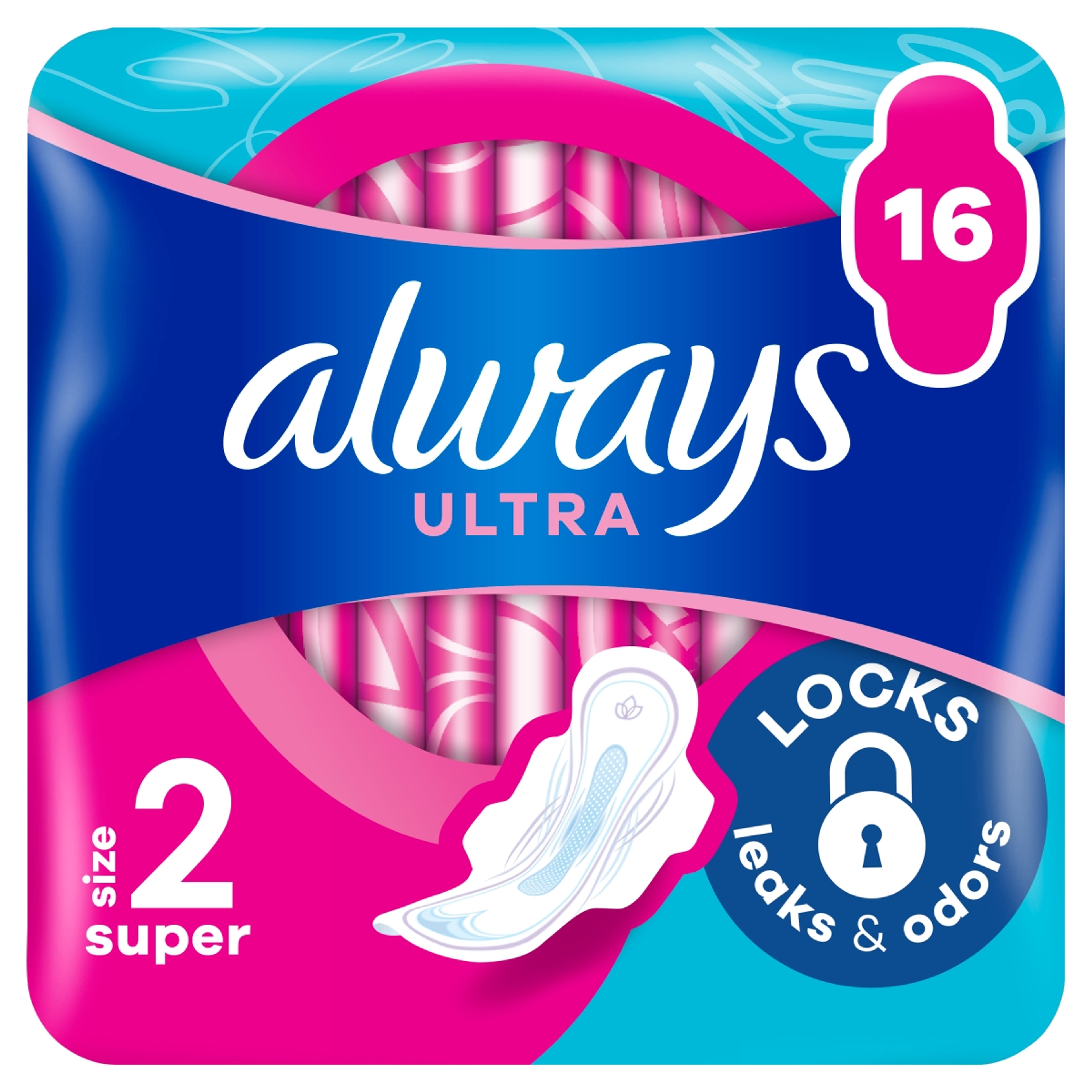 Always Ultra Super Plus intim betét - 16 db-10
