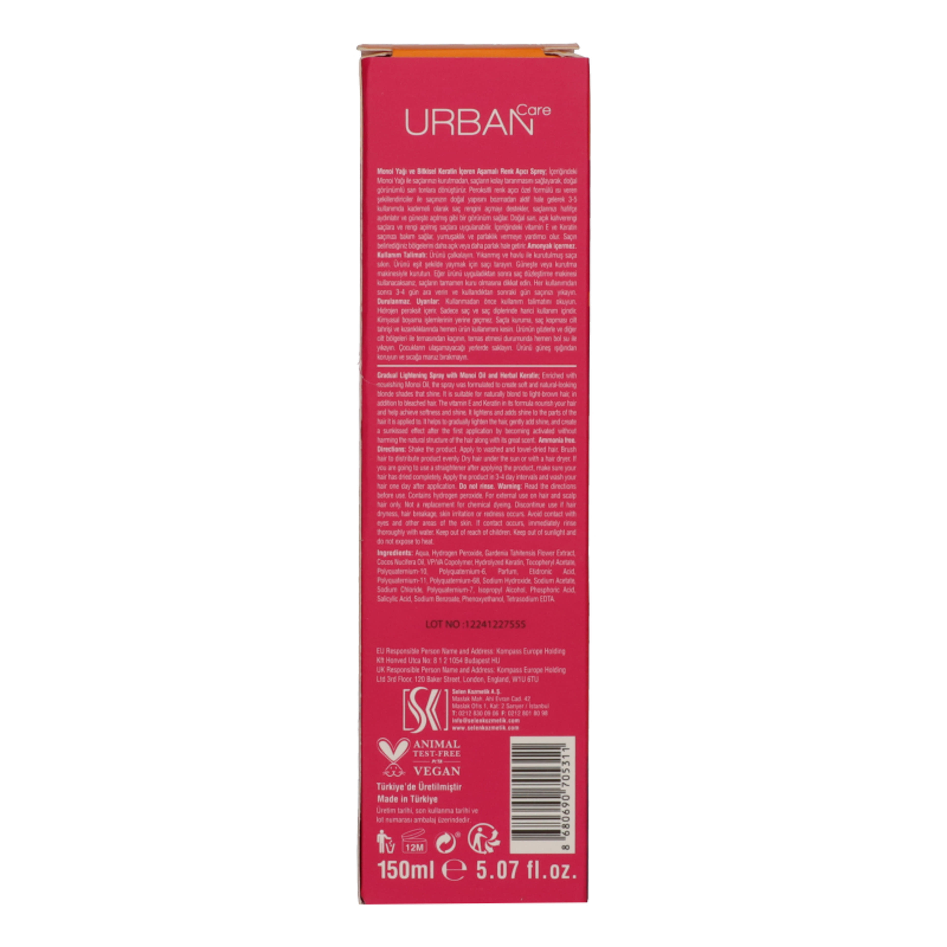 Urban Care hajvilágosító hajápoló spray - 50 ml-3