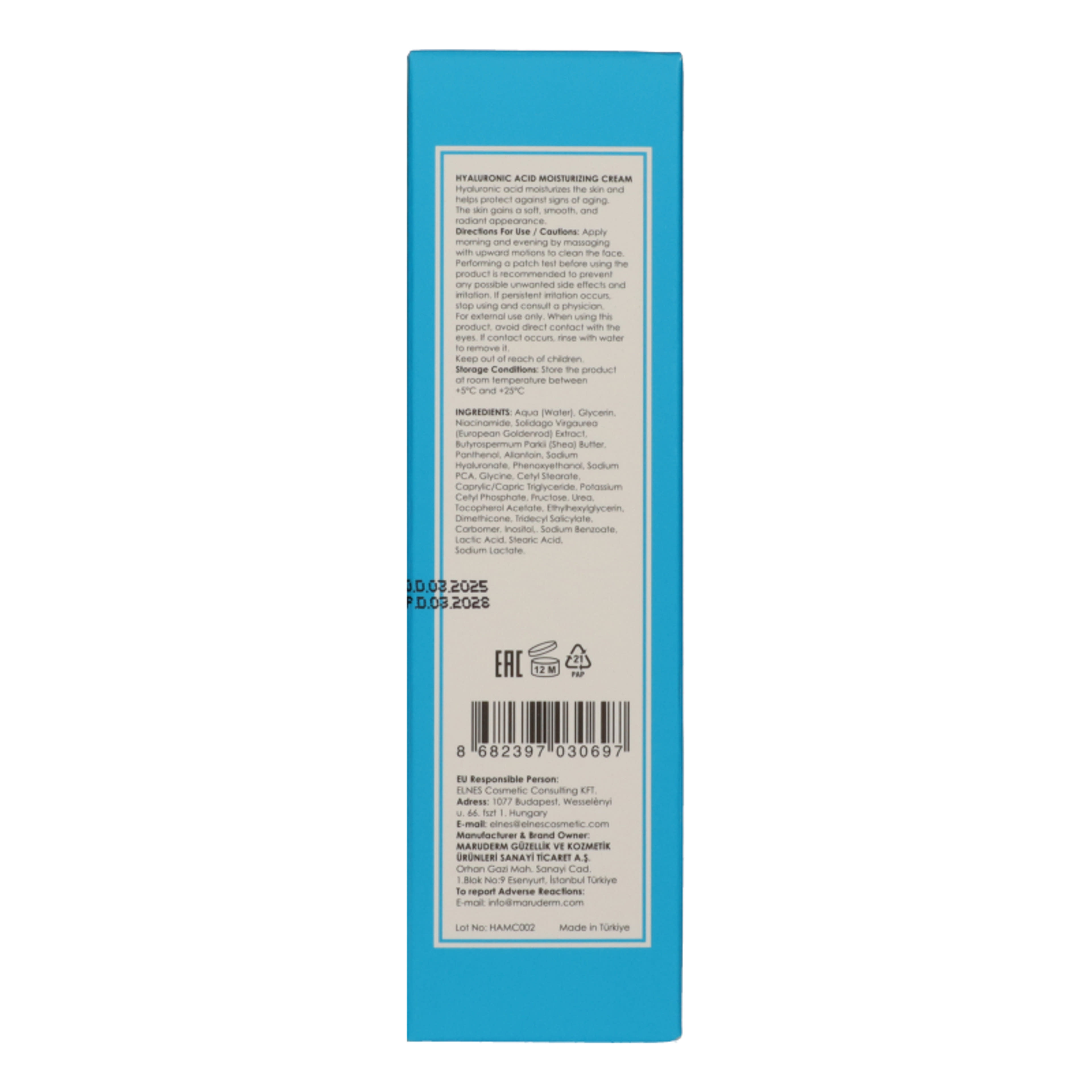 Maruderm hialuronsavas hidratáló arckrém - 200 ml-3