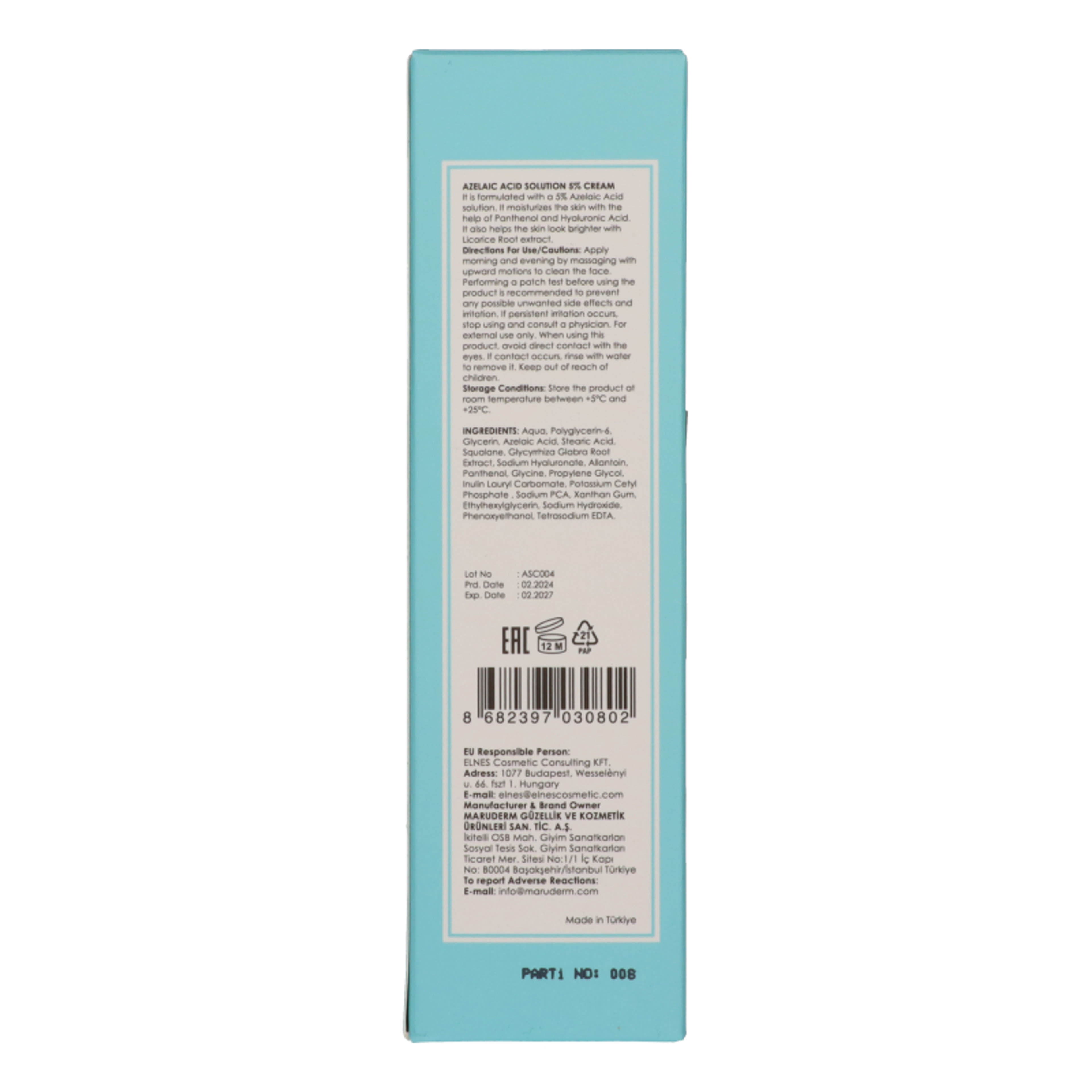 Maruderm 5% Azelainsavas hidratáló krém - 200 ml-3