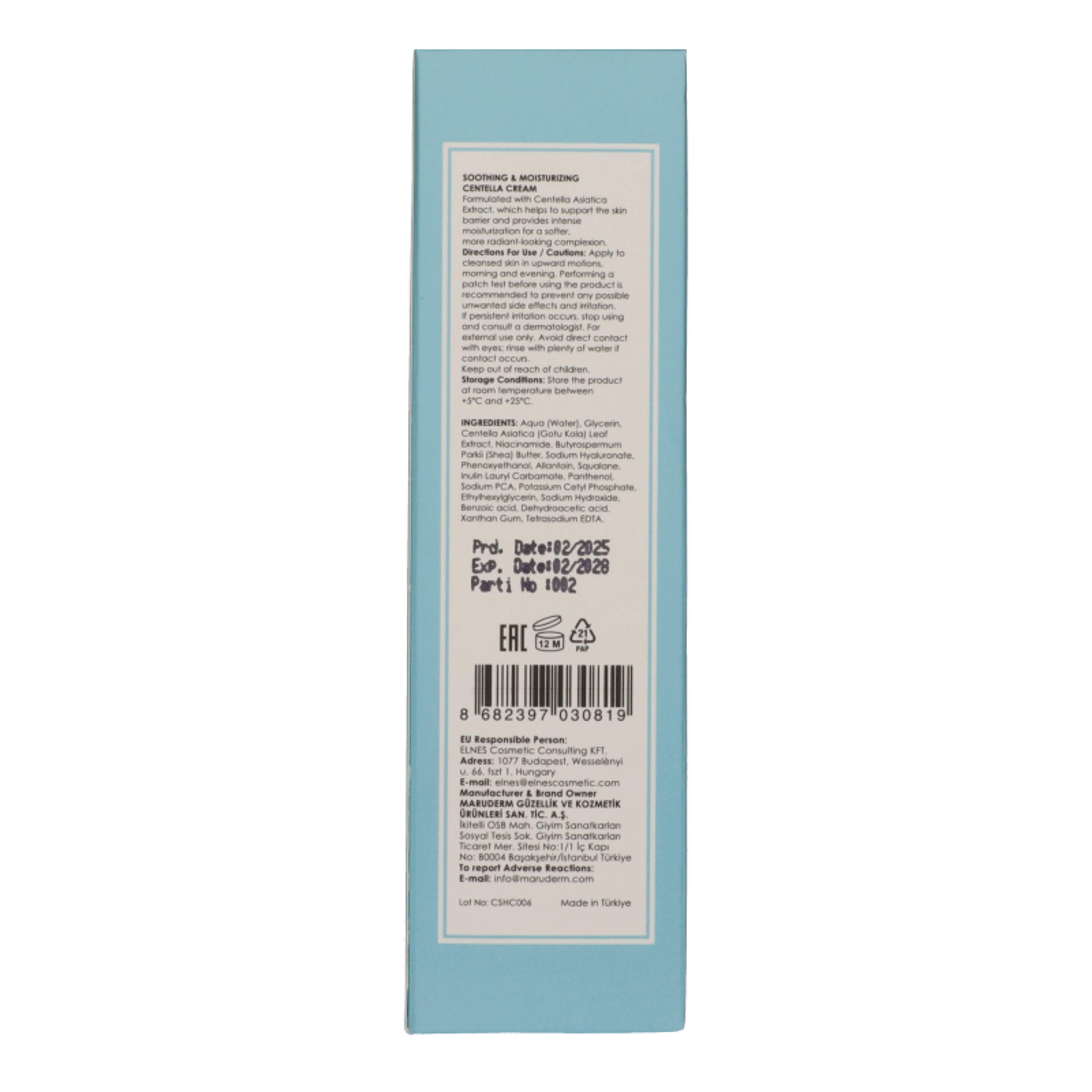 Maruderm Centella nyugtató és hidratáló arckrém - 200 ml-3