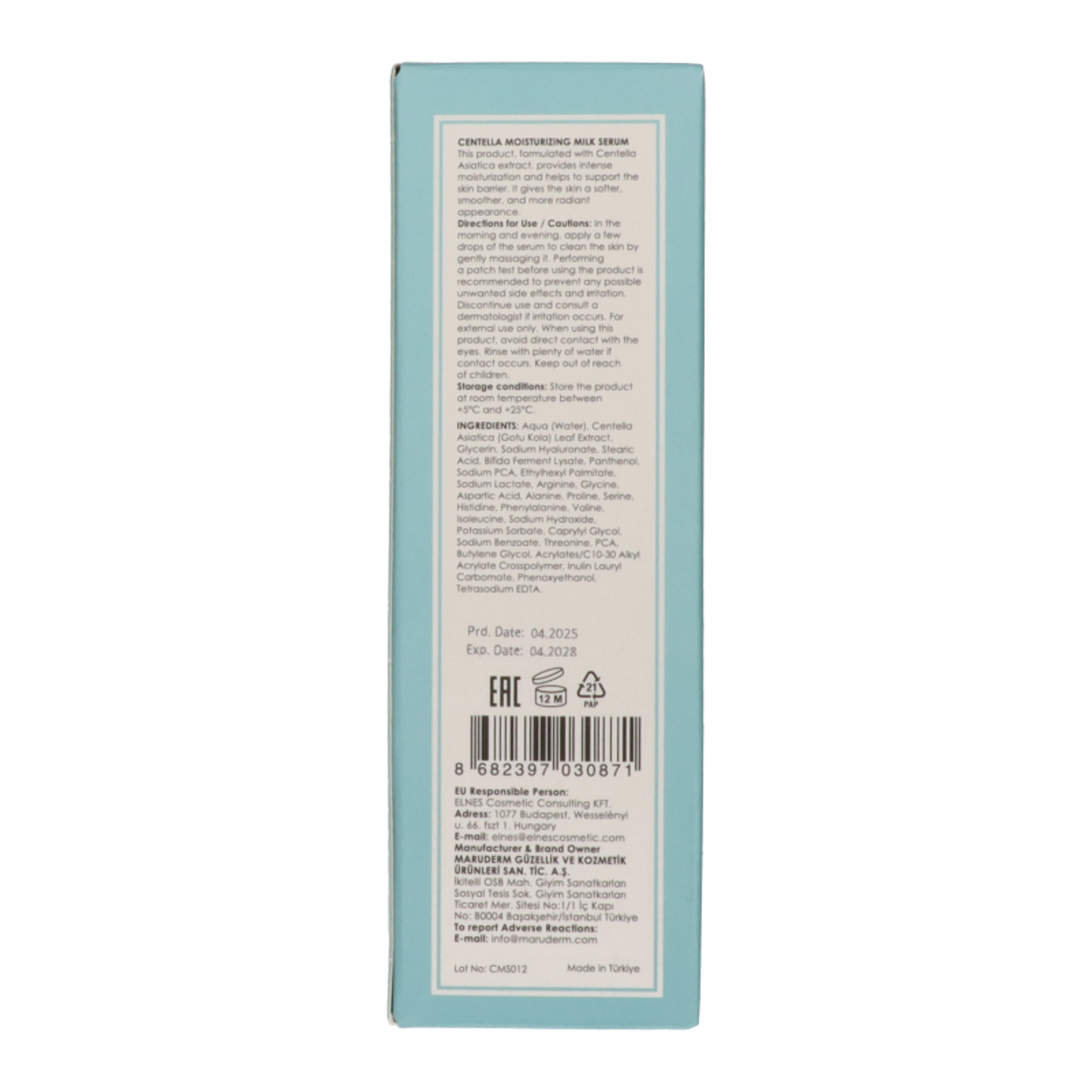 Maruderm Centella Asiatica nyugtató és hidratáló tejszérum - 30 ml-3
