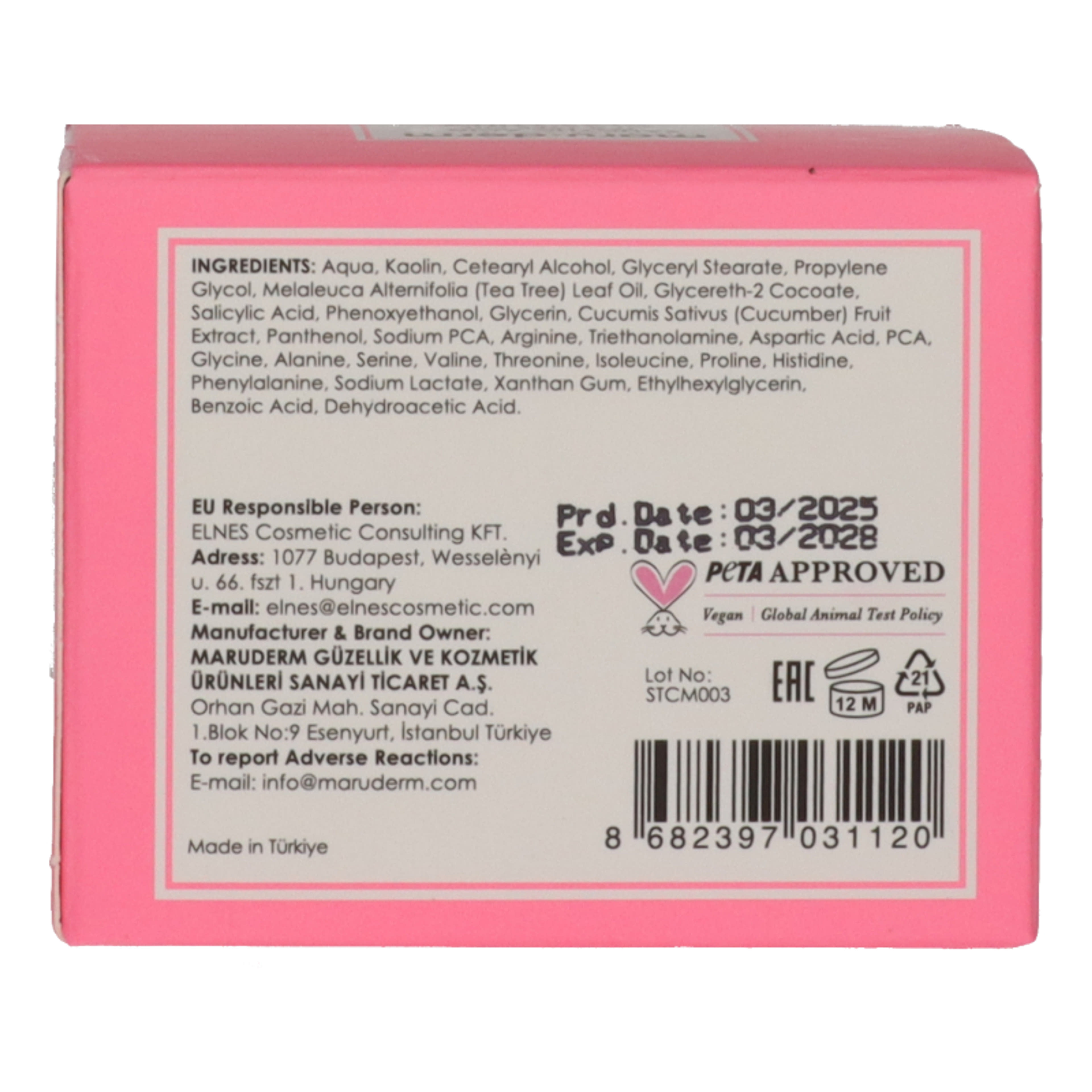 Maruderm szalicilsav + teafaolaj tisztító agyagmaszk - 100 ml-3